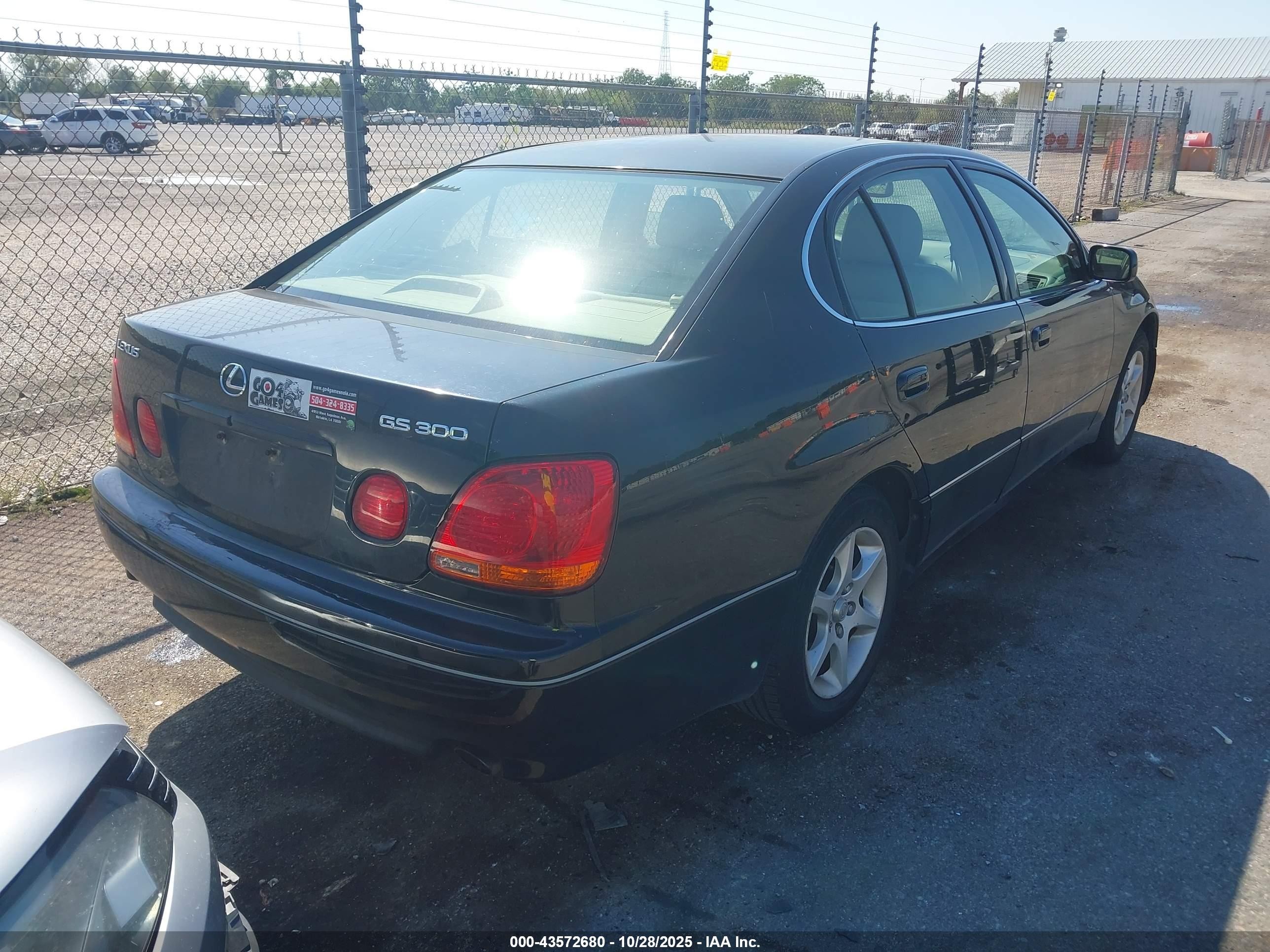 2005 Lexus Gs 300   Black vin: JT8BD69SX50205867