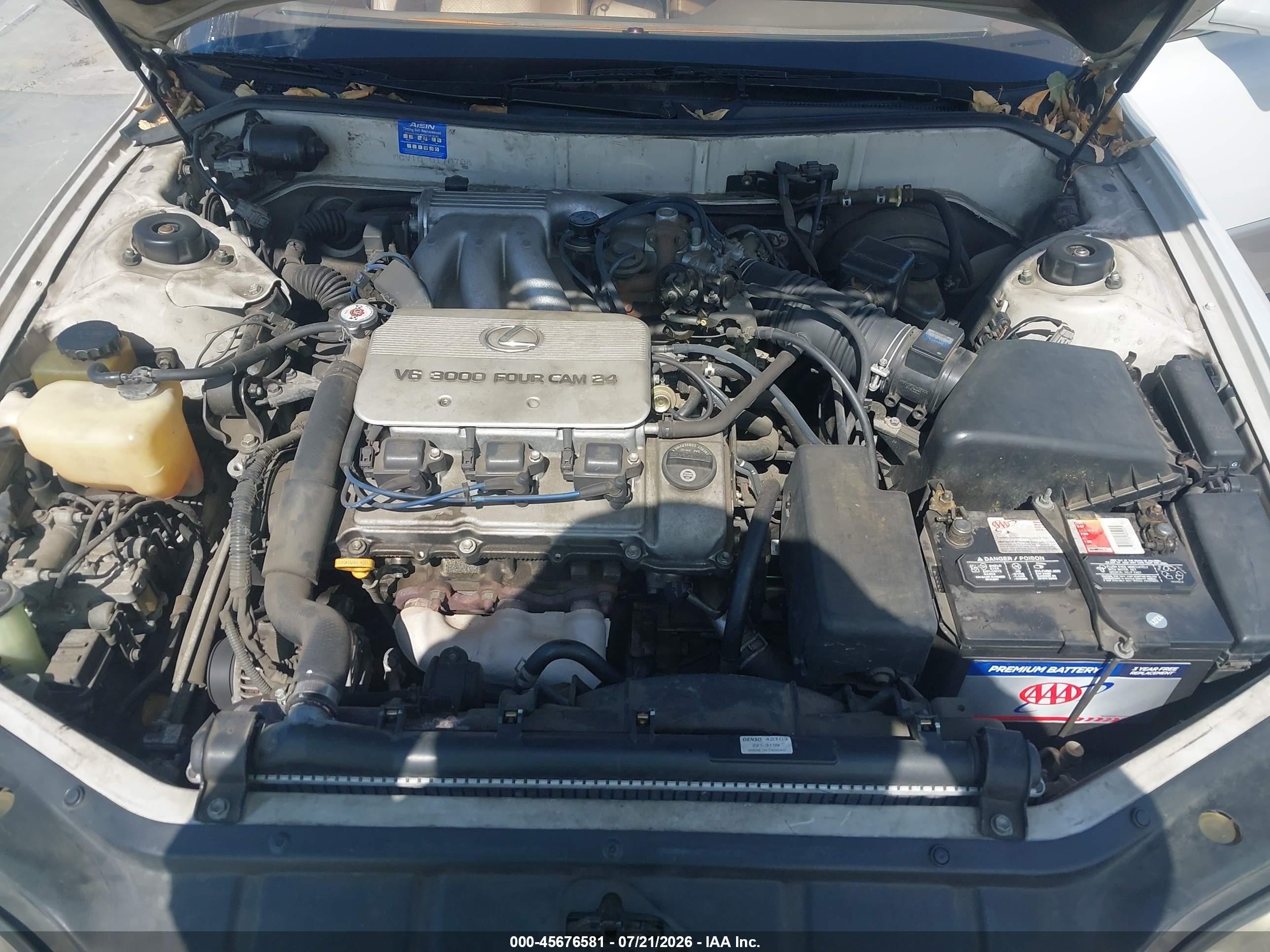 1996 Lexus Es 300 Cream vin: JT8BF12G0T0170708