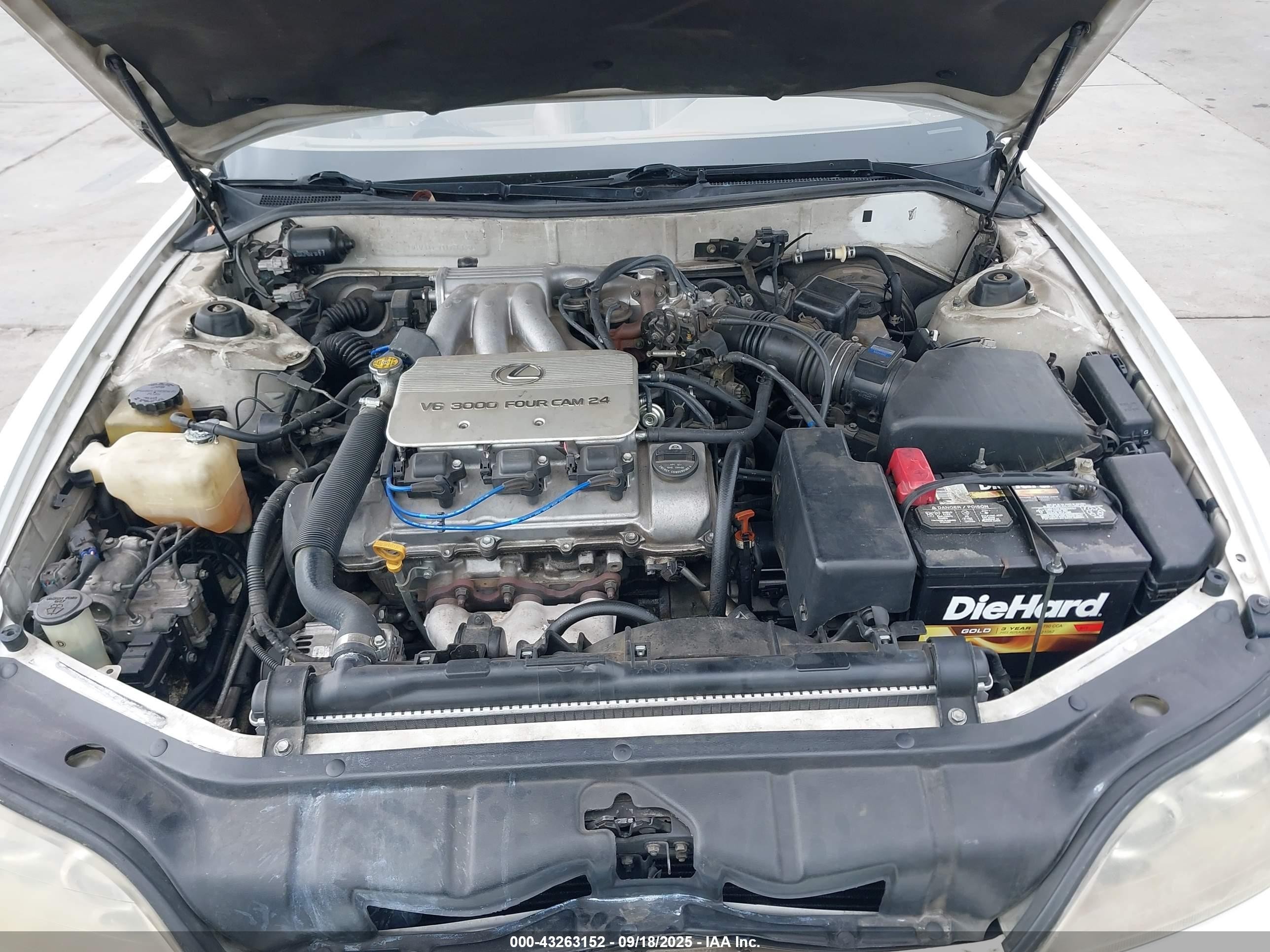 1996 Lexus Es 300 White vin: JT8BF12G1T0161130