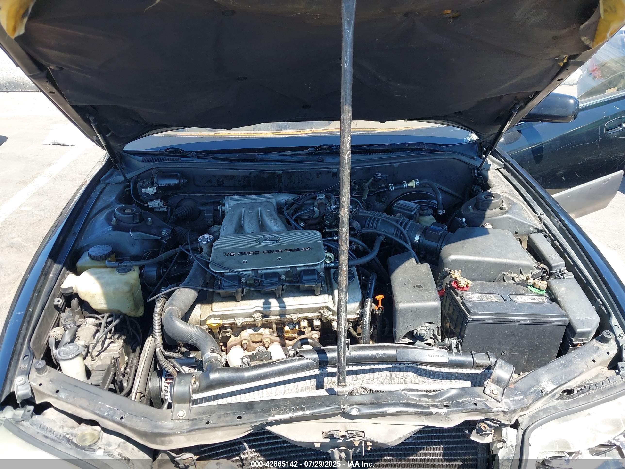 1996 Lexus Es 300 Black vin: JT8BF12G3T0161808