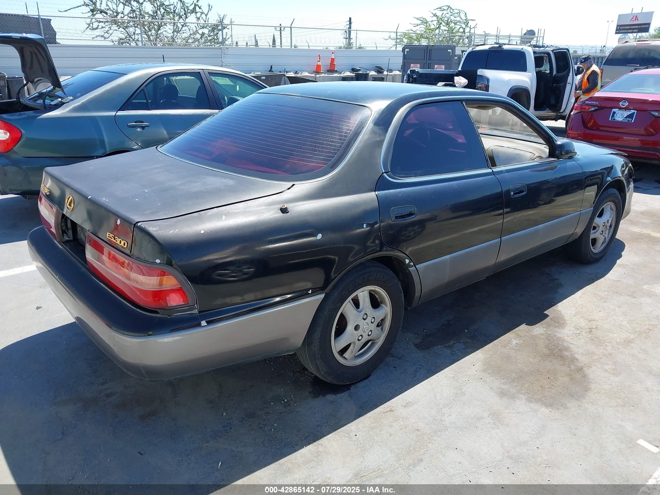 1996 Lexus Es 300 Black vin: JT8BF12G3T0161808