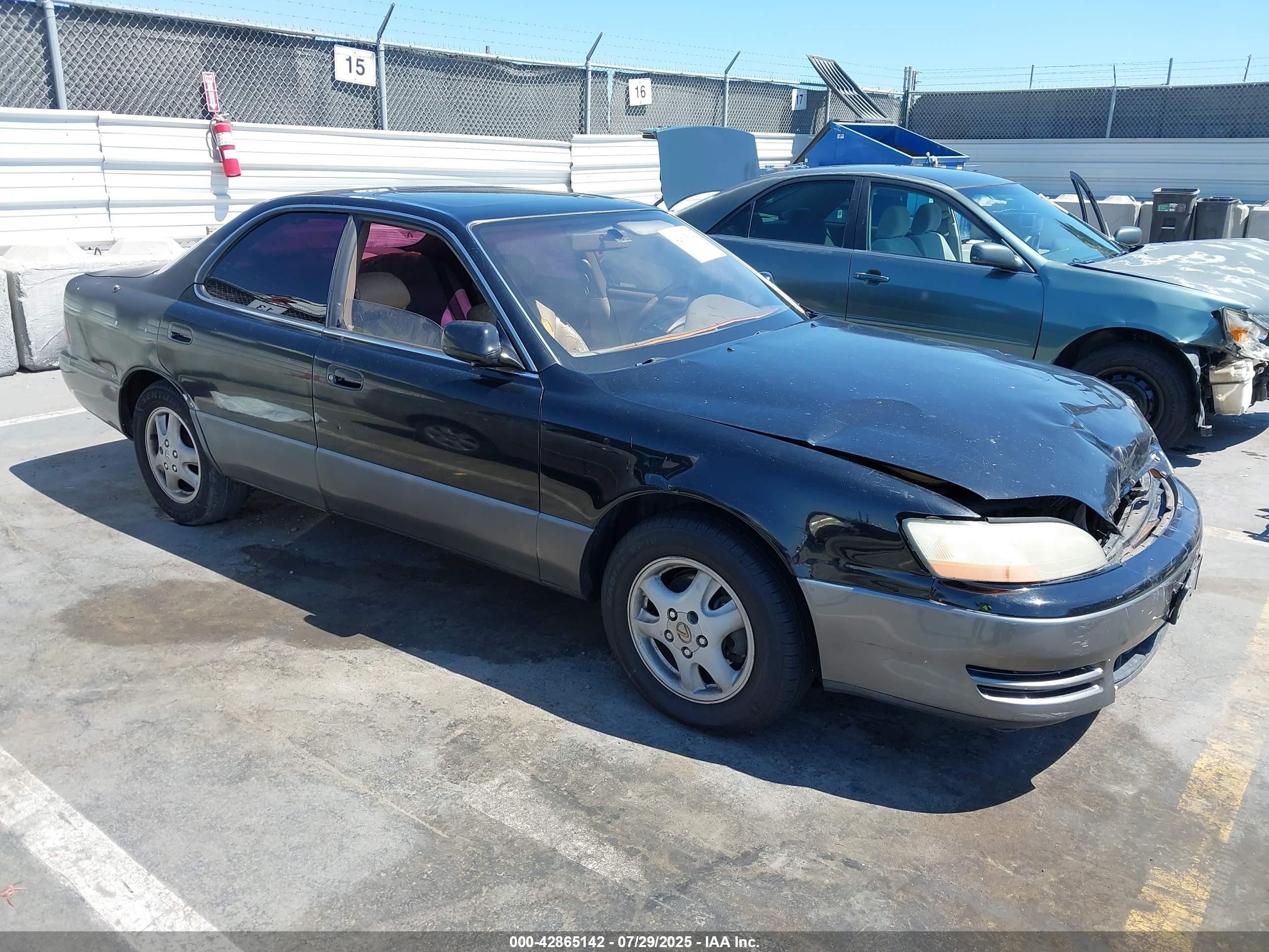 1996 Lexus Es 300 Black vin: JT8BF12G3T0161808