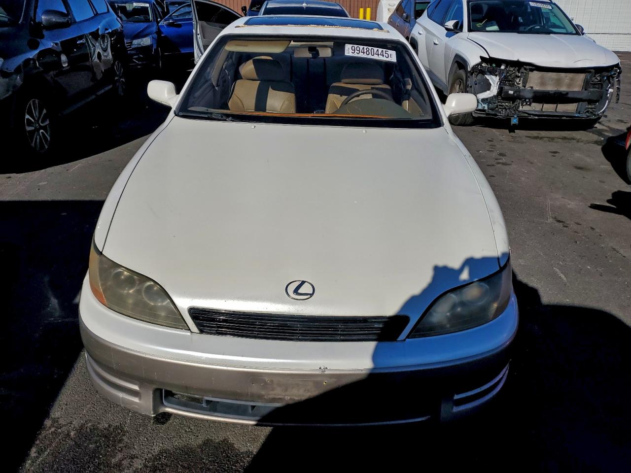 1996 Lexus Es 300 White vin: JT8BF12G4T0154544
