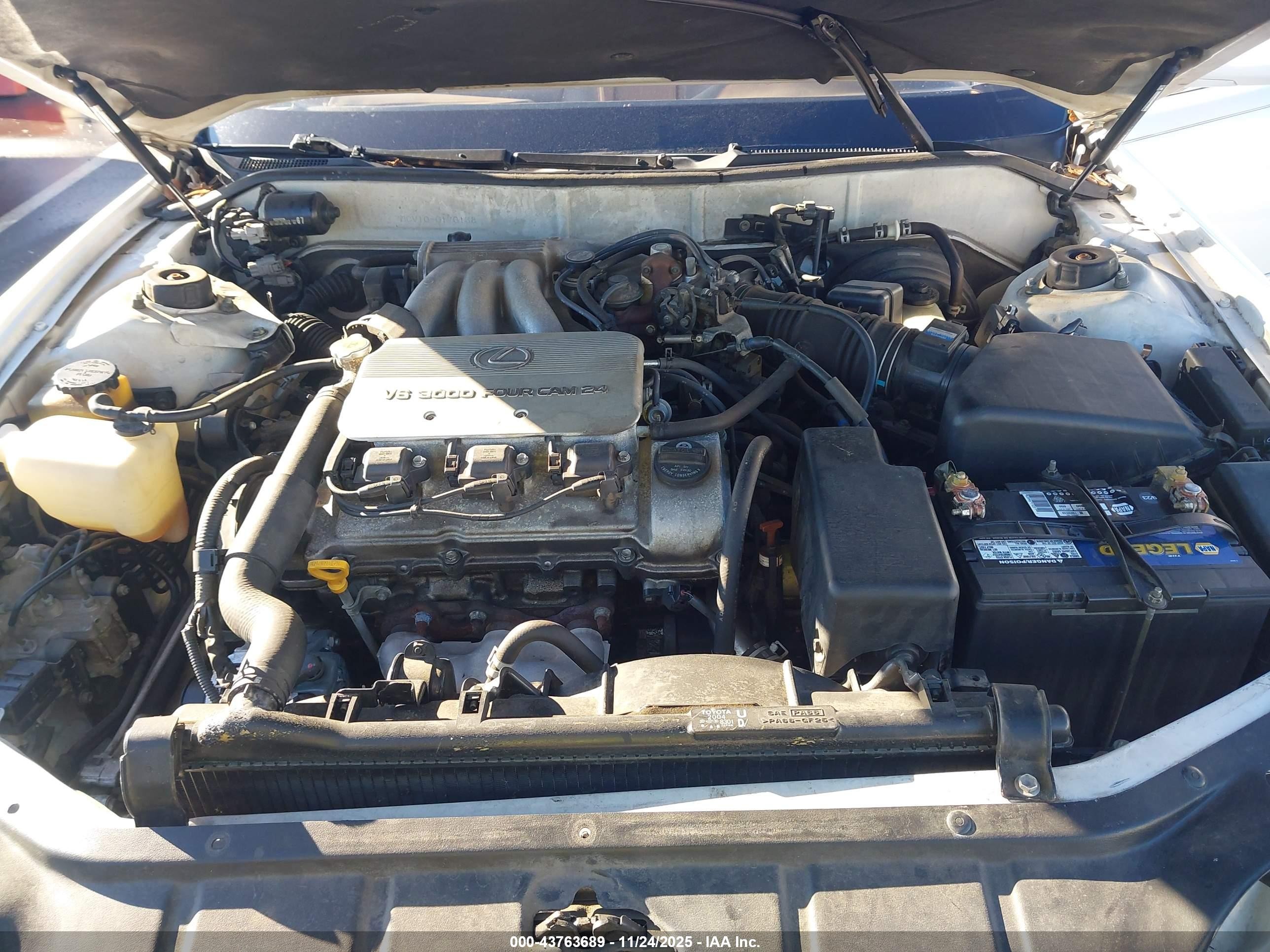 1996 Lexus Es 300 White vin: JT8BF12G7T0170138