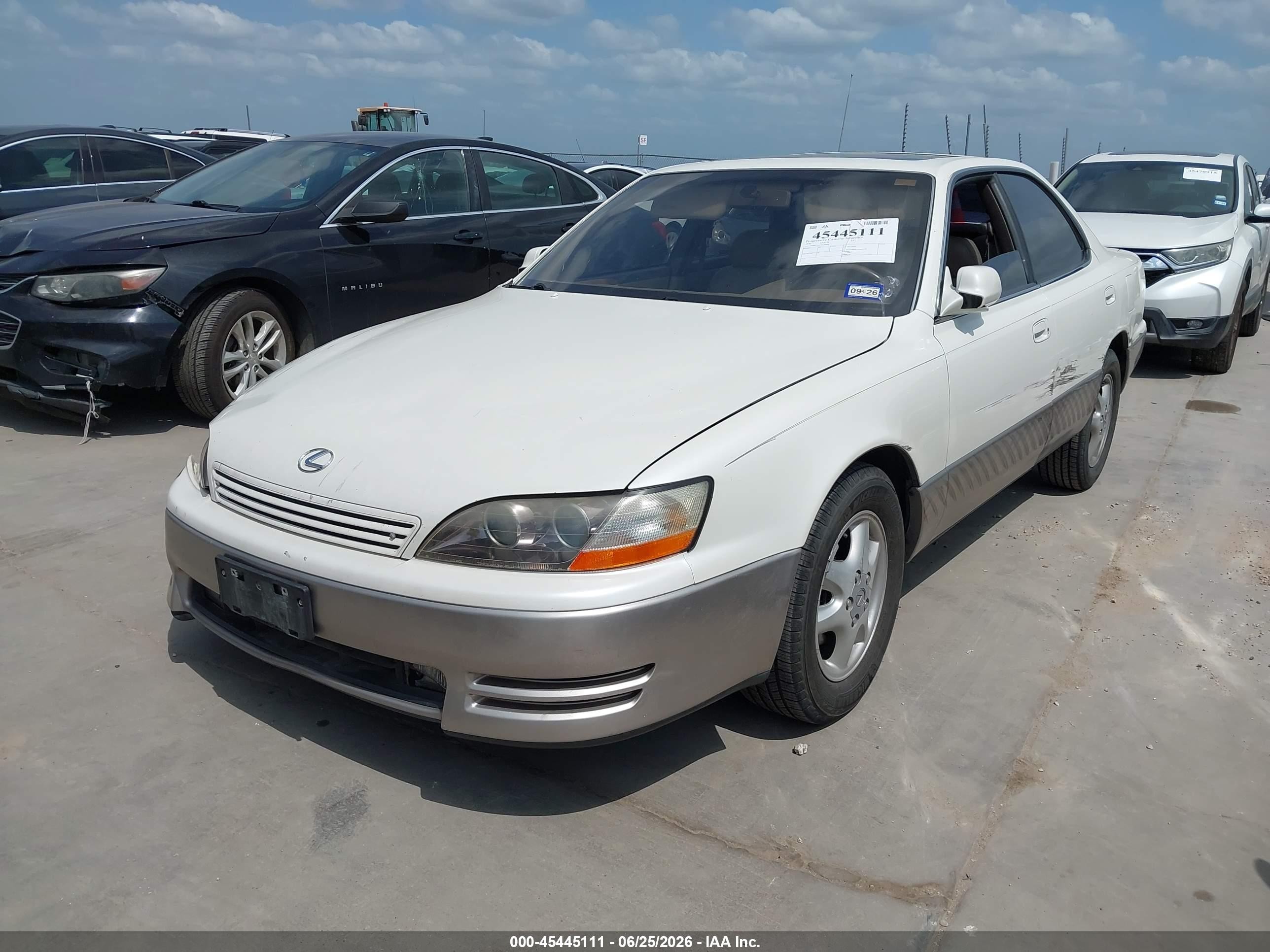1996 Lexus Es 300 White vin: JT8BF12G8T0129968