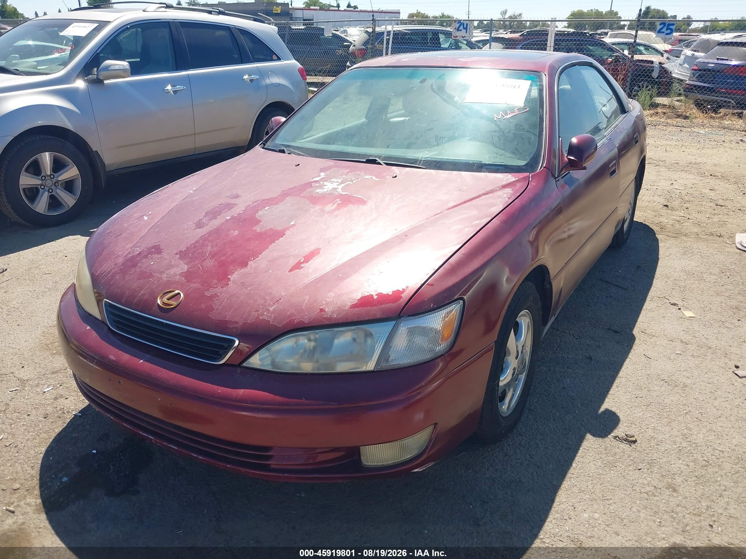 1997 Lexus Es 300   Red vin: JT8BF22G4V5008768