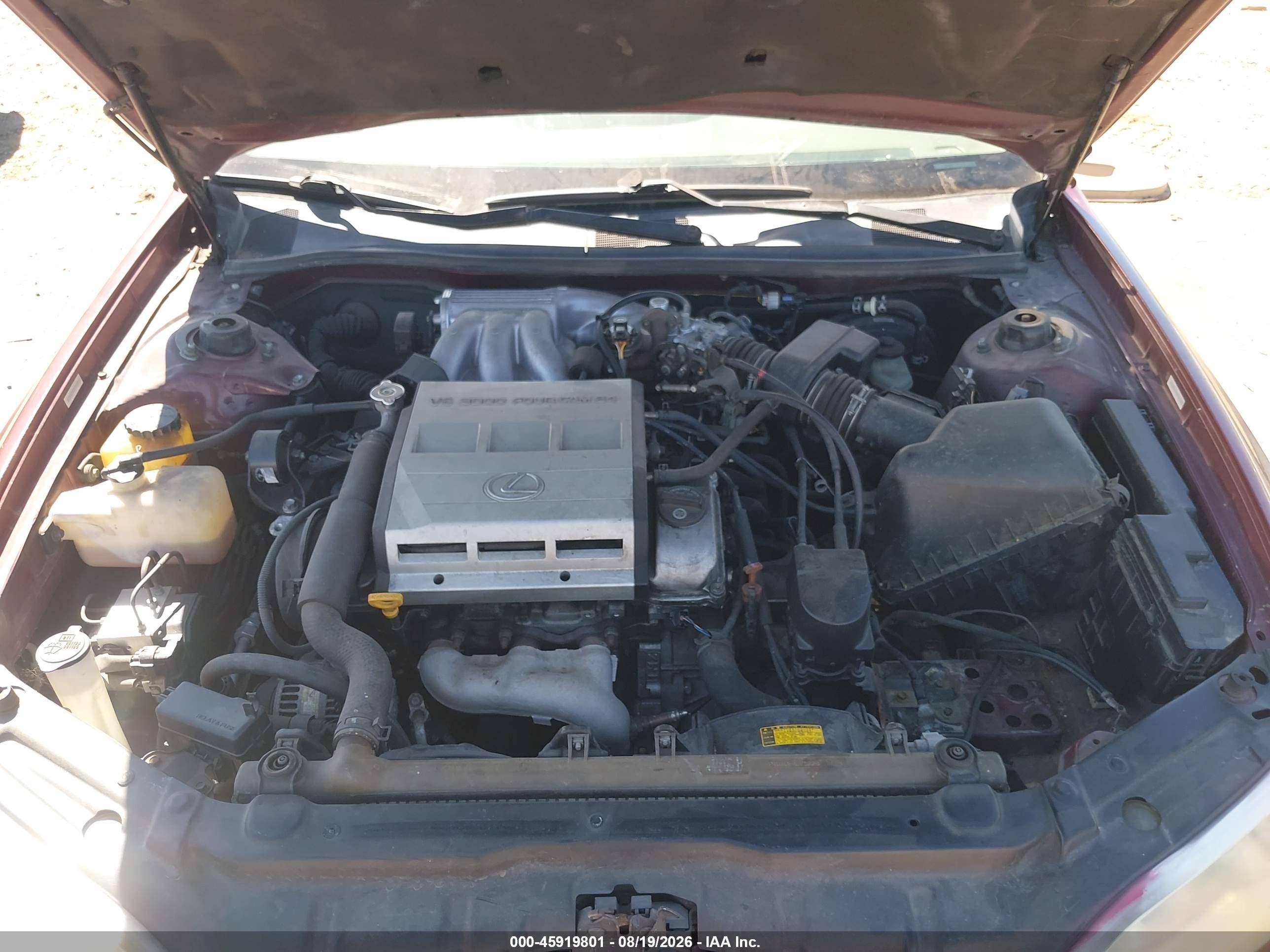 1997 Lexus Es 300   Red vin: JT8BF22G4V5008768