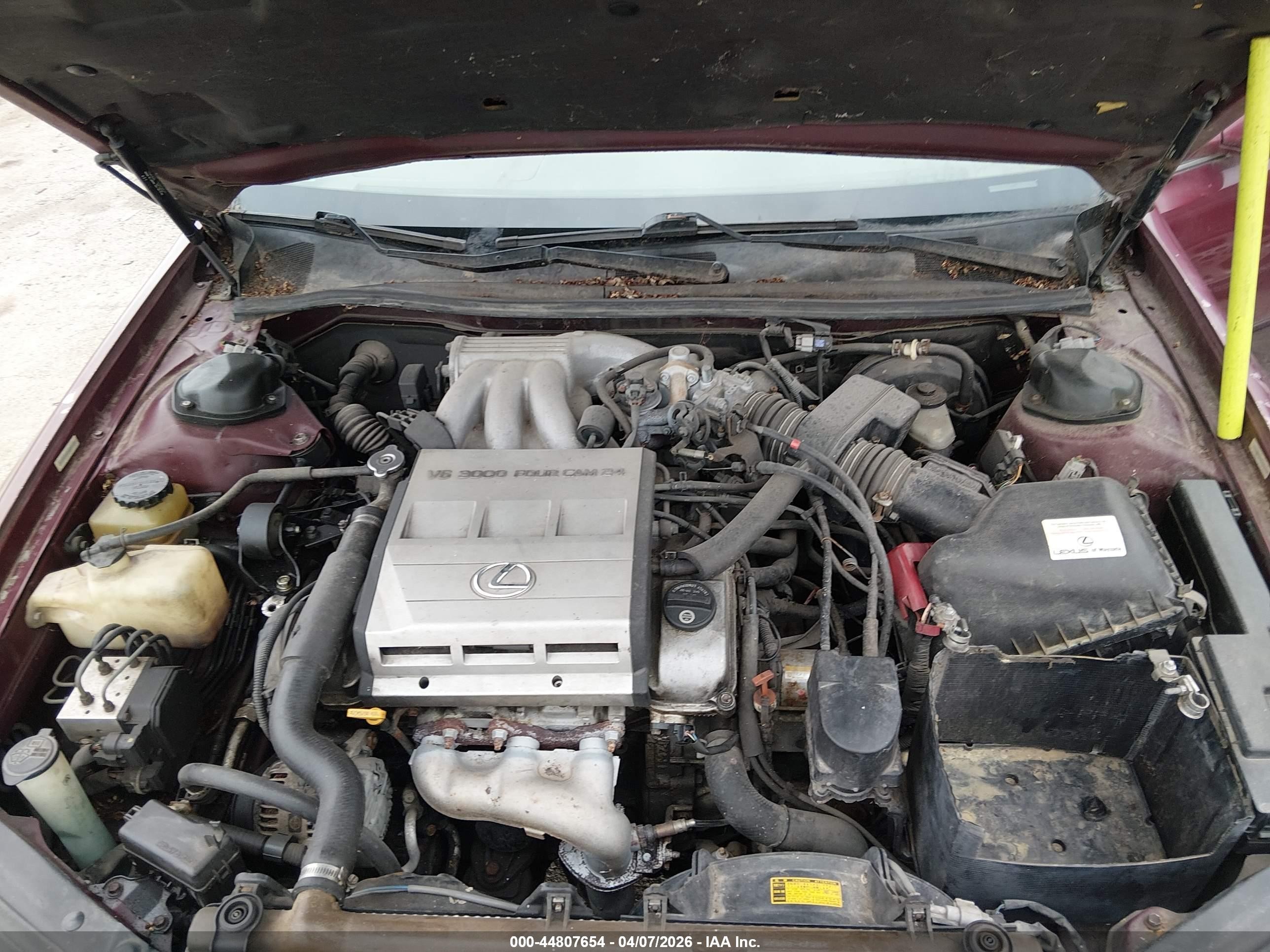 1997 Lexus Es 300   Maroon vin: JT8BF22G6V0003911