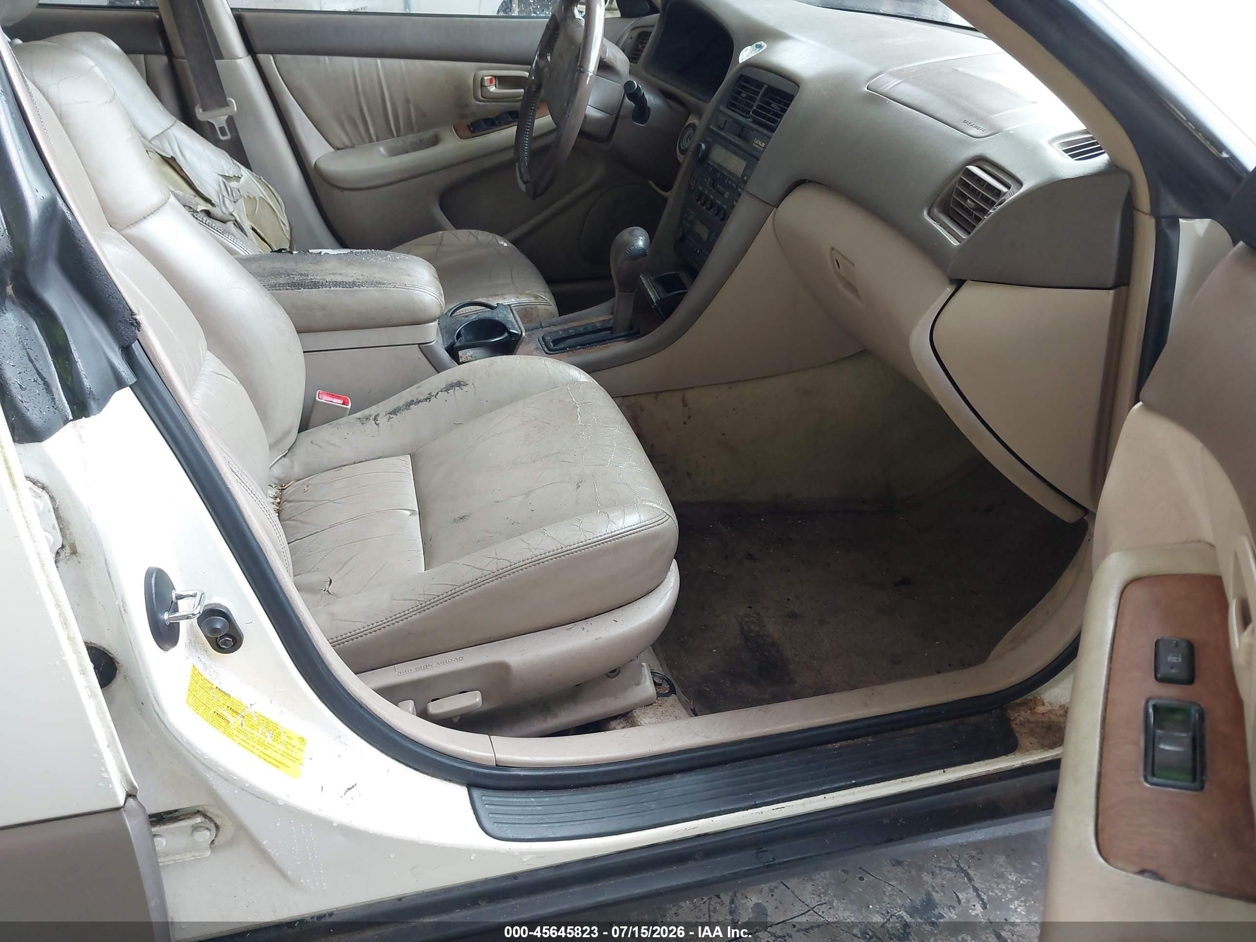 1998 Lexus Es 300   Белый vin: JT8BF28G1W0140912