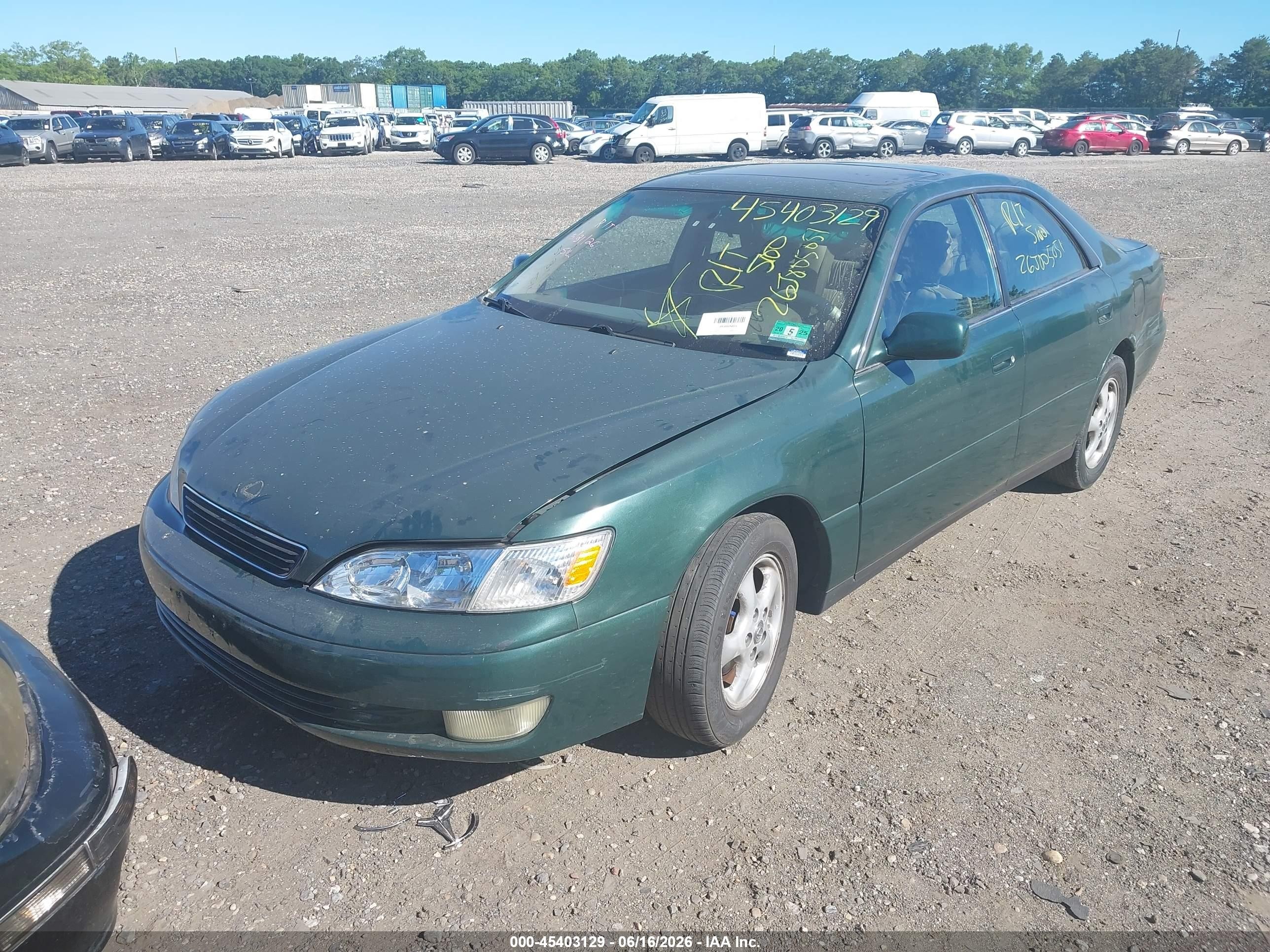 1999 Lexus Es 300   Зеленый vin: JT8BF28G1X0230885