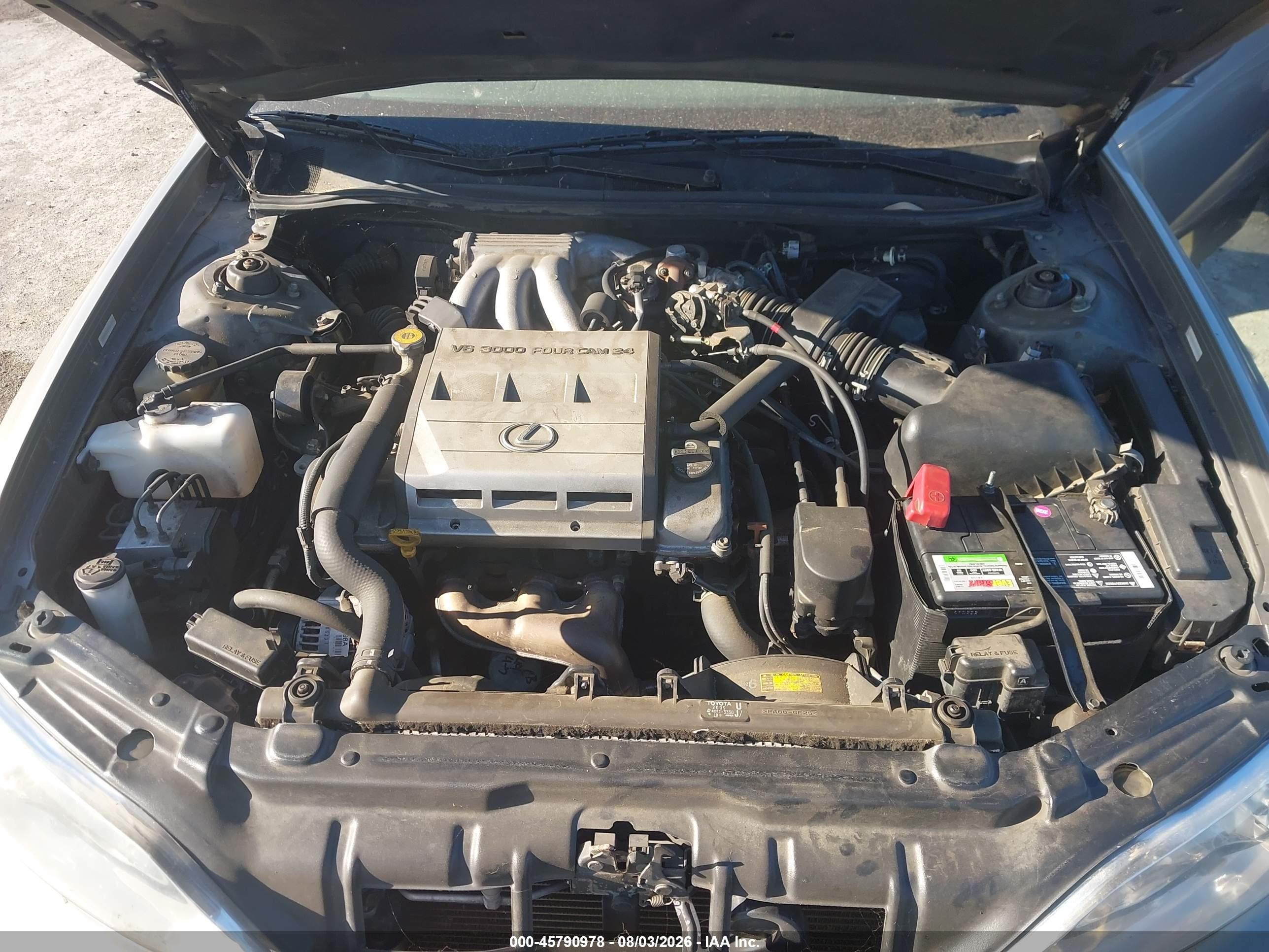 1998 Lexus Es 300   Gray vin: JT8BF28G2W5023794