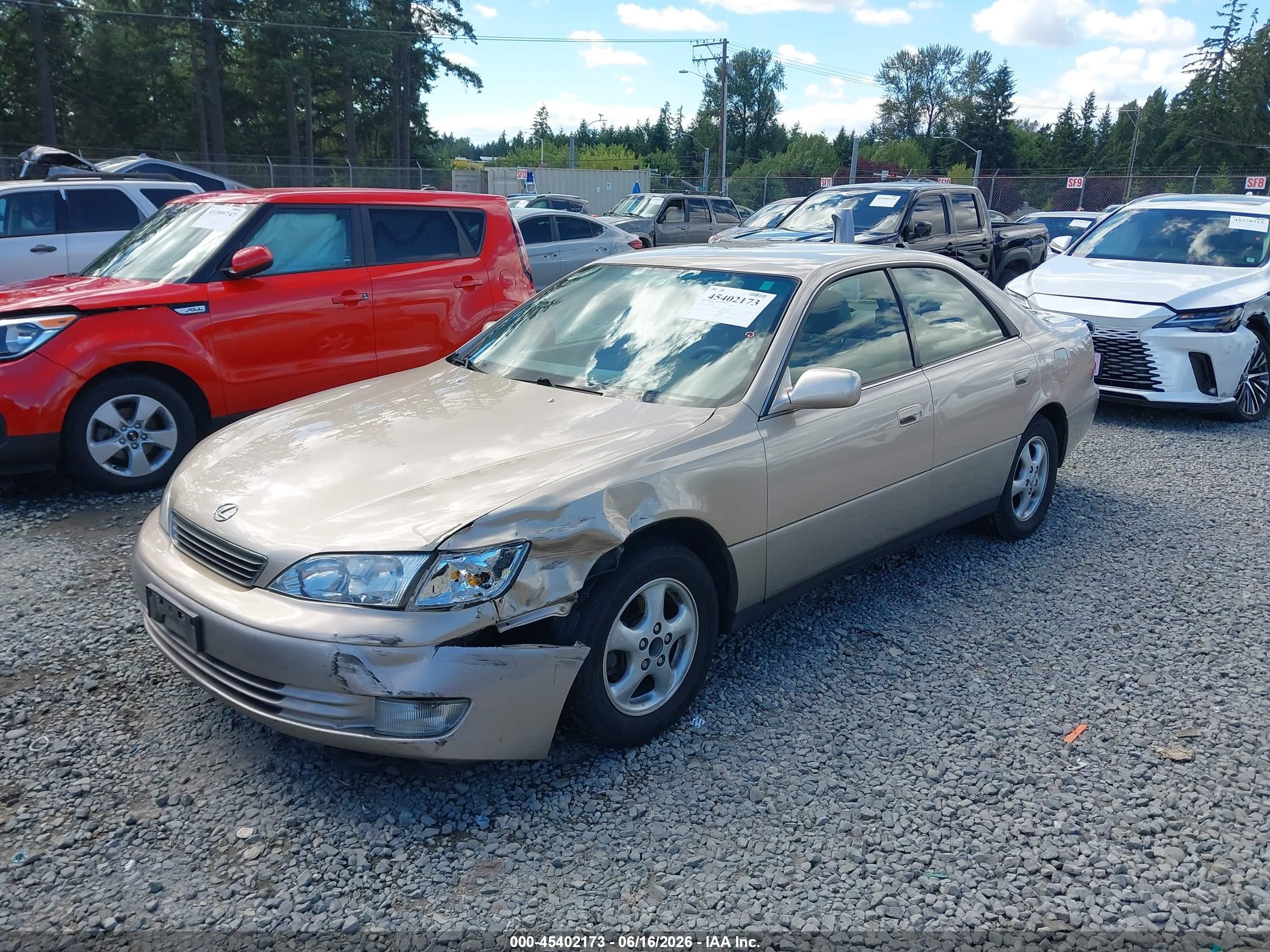 1999 Lexus Es 300   Gold vin: JT8BF28G4X0159858