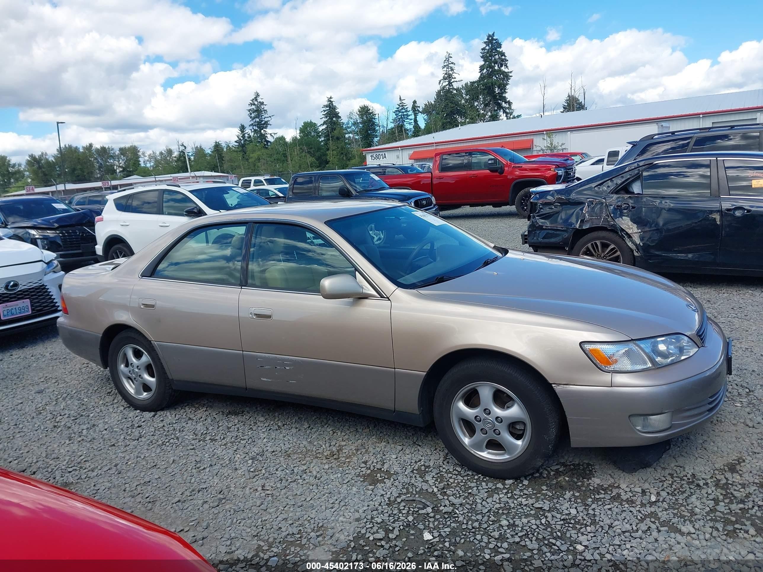 1999 Lexus Es 300   Gold vin: JT8BF28G4X0159858