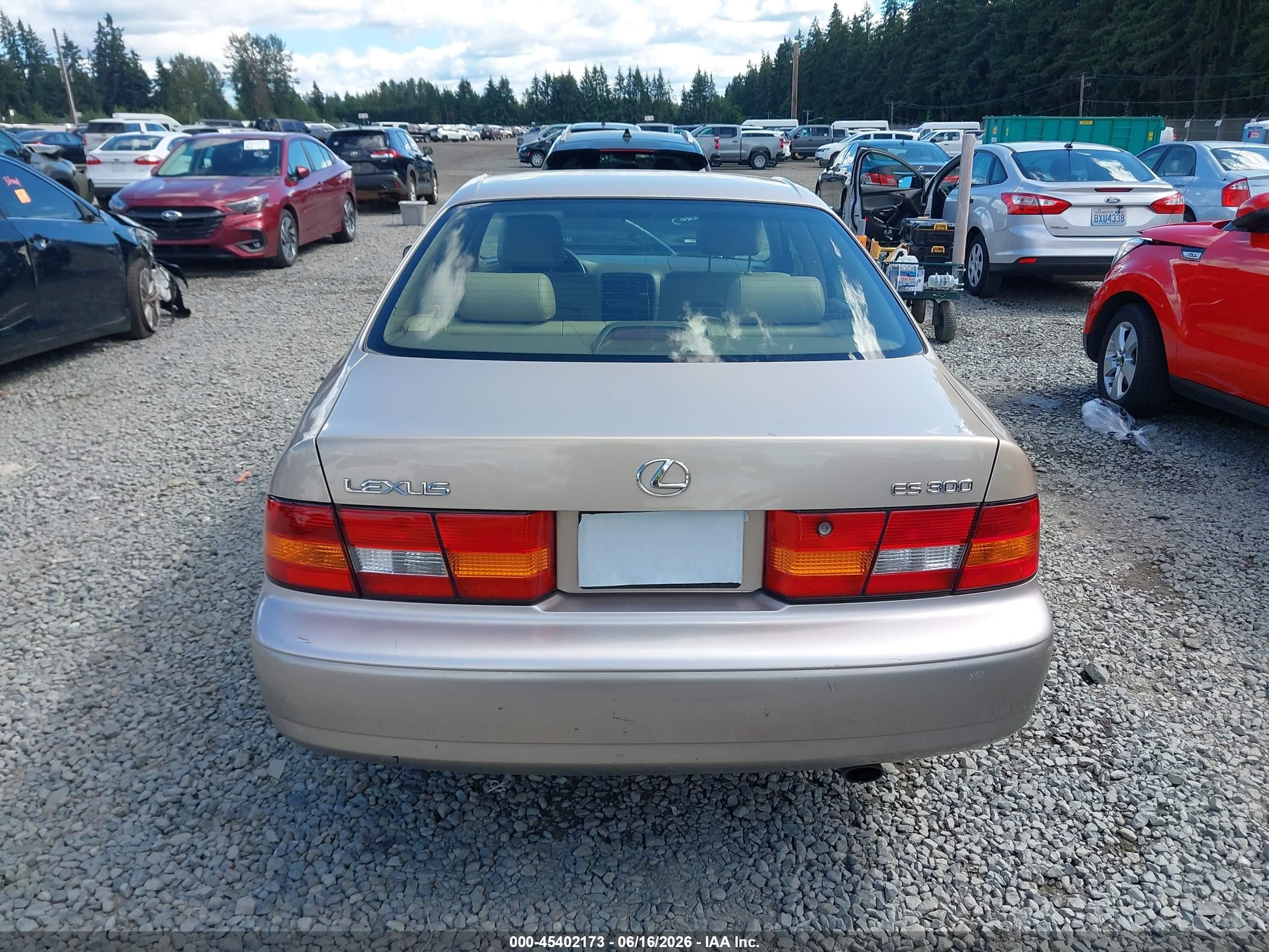 1999 Lexus Es 300   Gold vin: JT8BF28G4X0159858