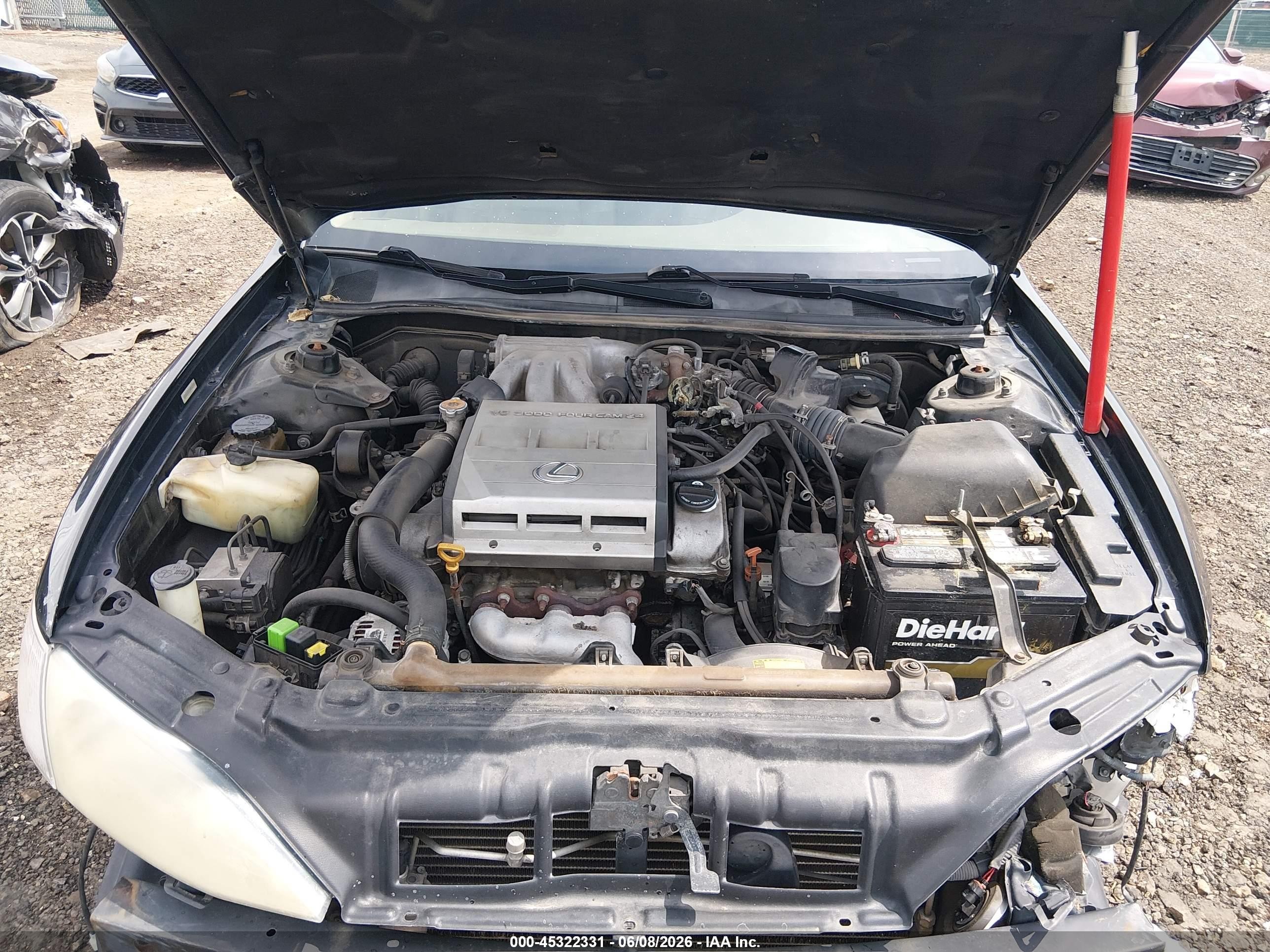 1998 Lexus Es 300   Black vin: JT8BF28G5W5021473