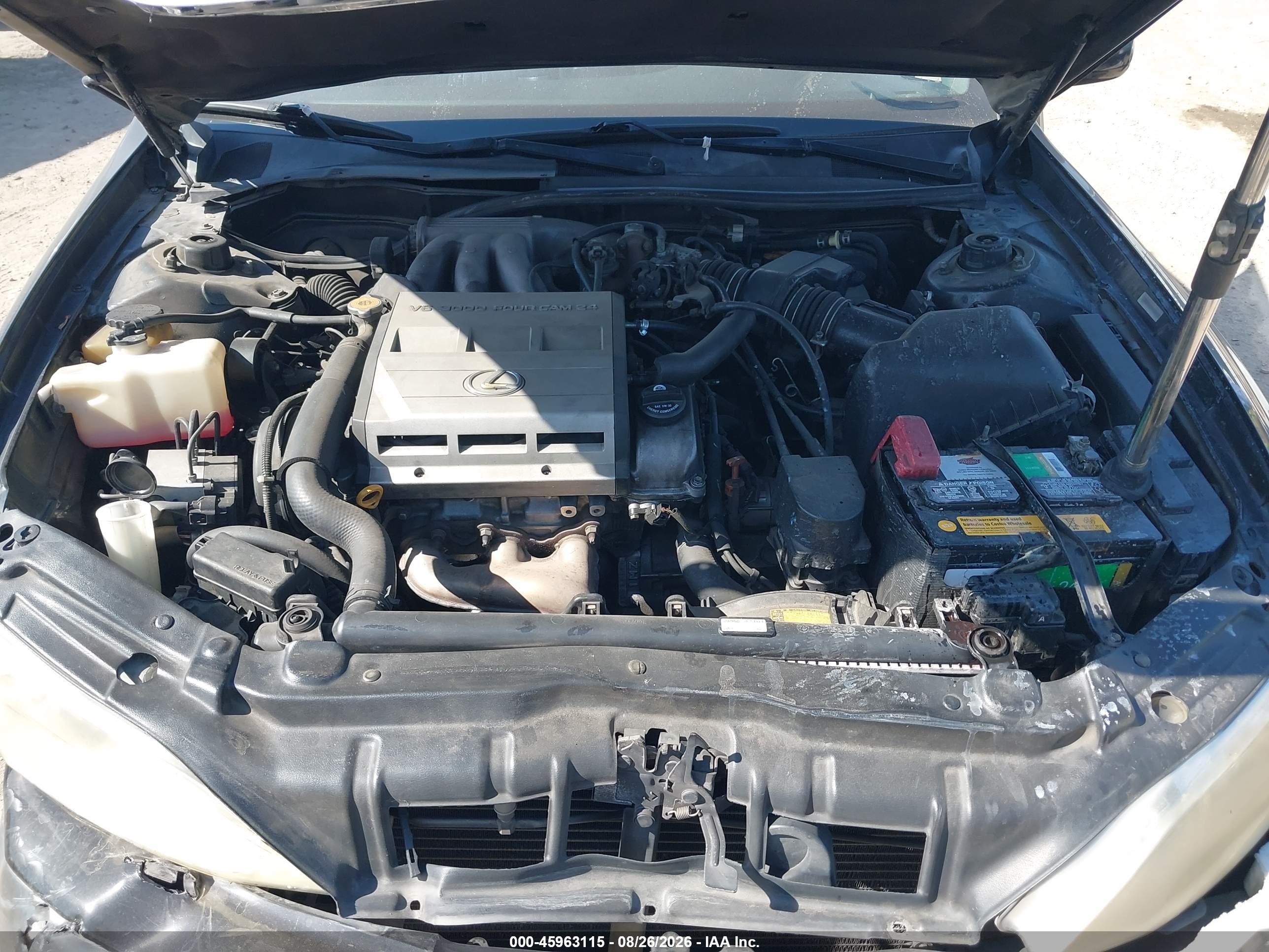 1998 Lexus Es 300   Черный vin: JT8BF28G6W0109803