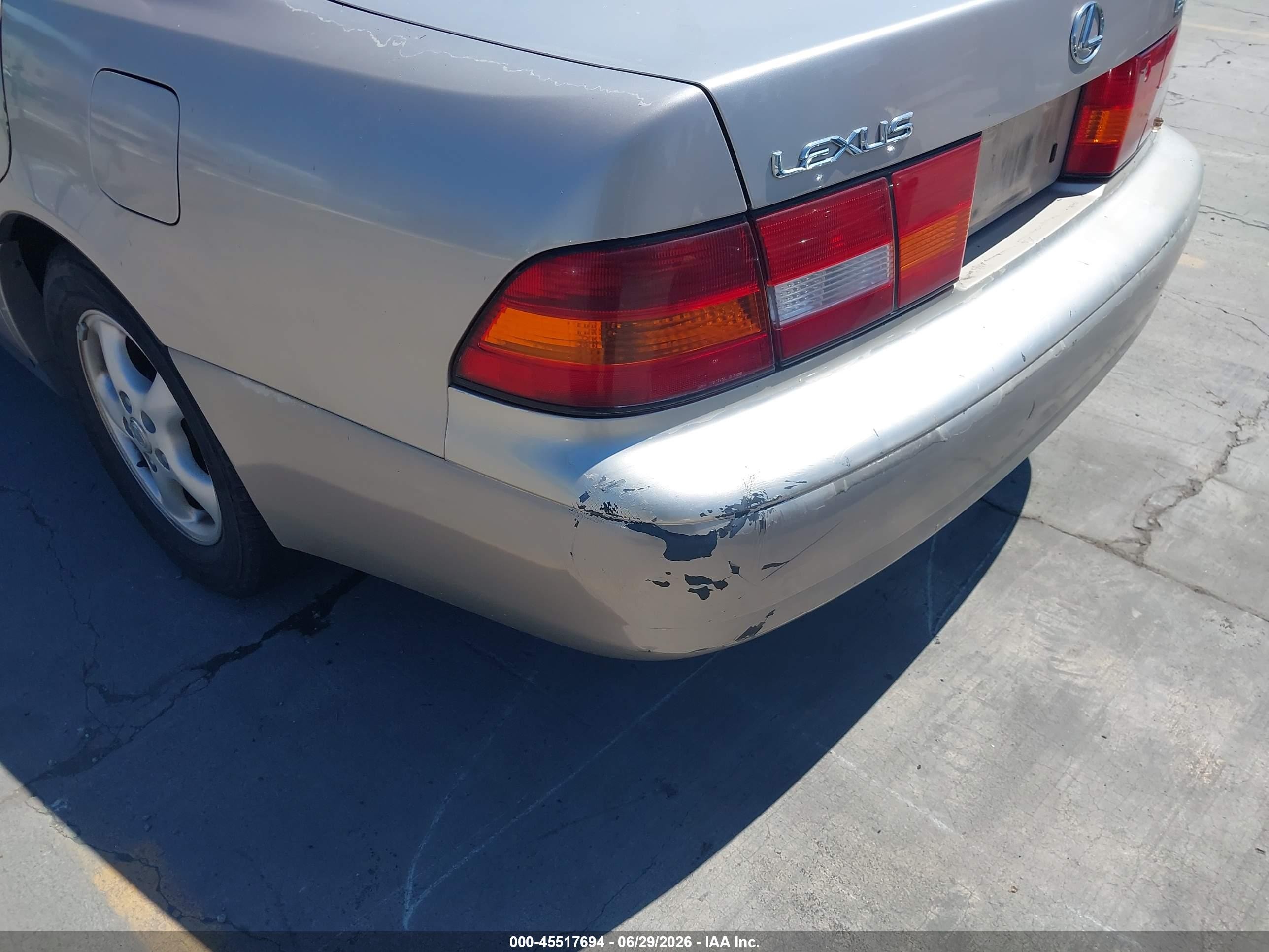 1999 Lexus Es 300   Gray vin: JT8BF28G6X5059909