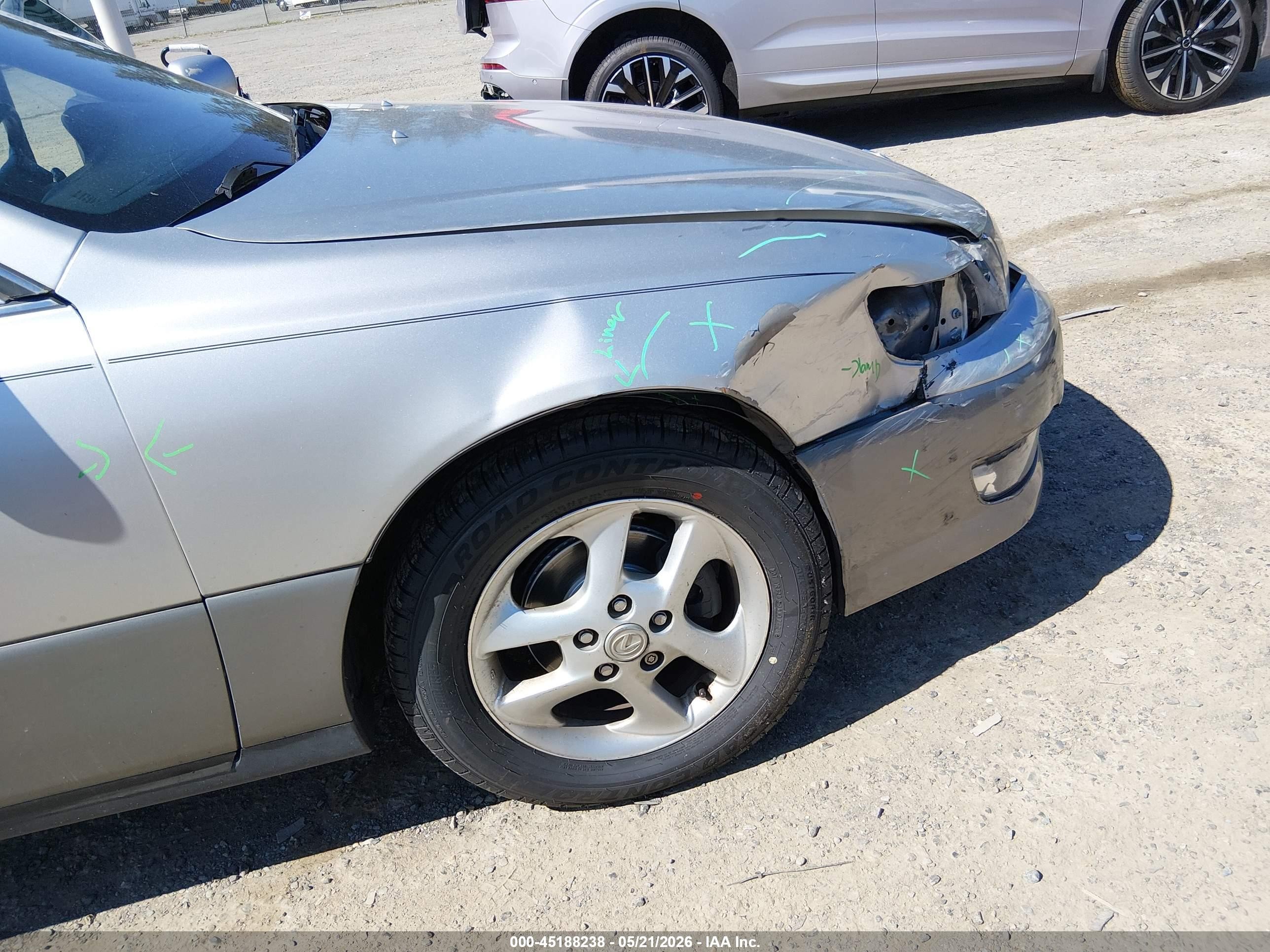 2001 Lexus Es 300   Silver vin: JT8BF28G715111796