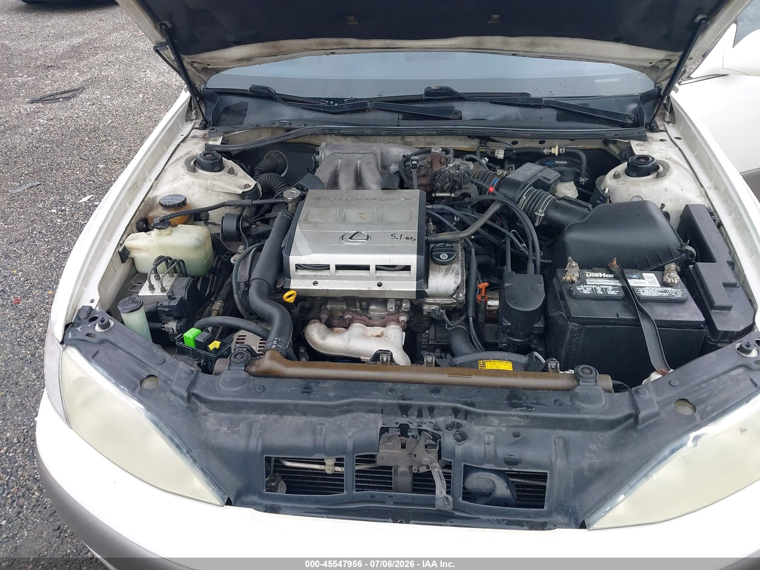 1998 Lexus Es 300   White vin: JT8BF28G7W5039134