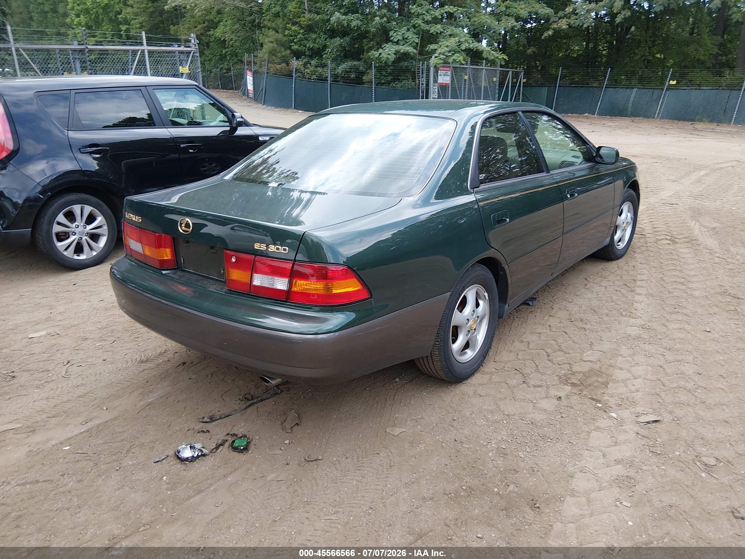 1999 Lexus Es 300   Зеленый vin: JT8BF28G7X5053231