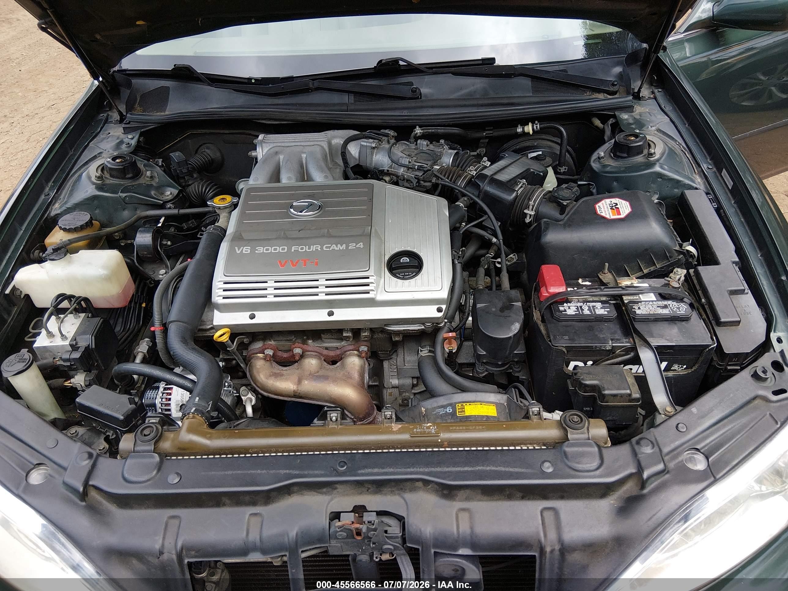 1999 Lexus Es 300   Зеленый vin: JT8BF28G7X5053231