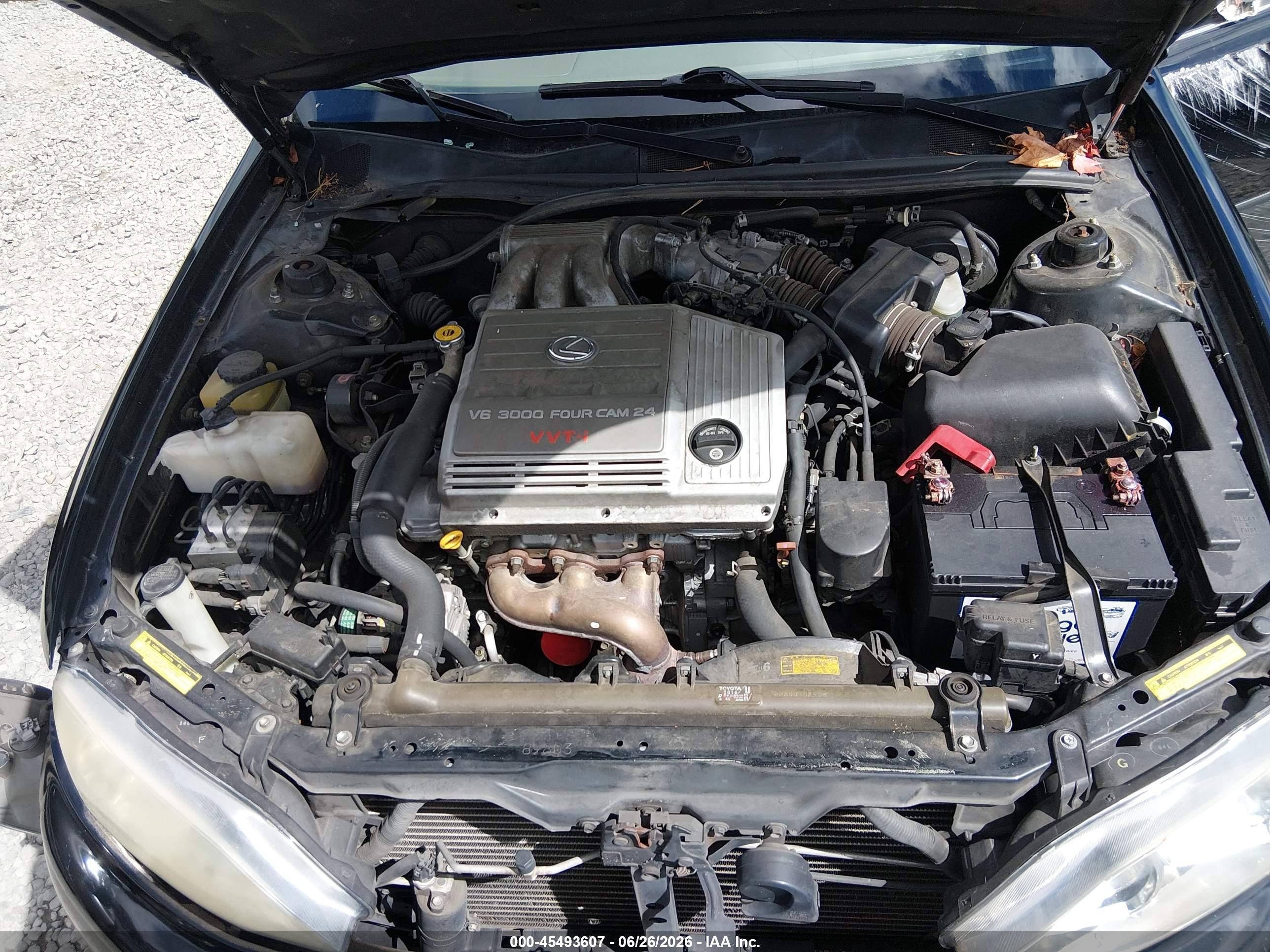 2001 Lexus Es 300   Черный vin: JT8BF28G810328254