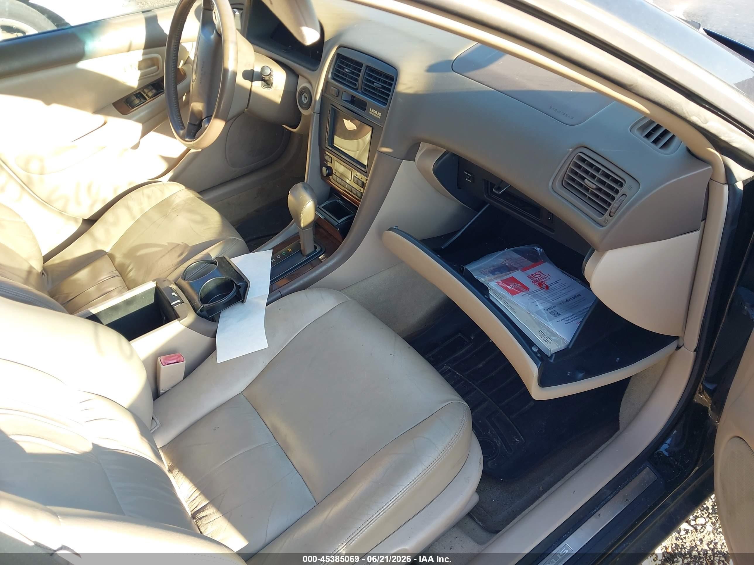 2000 Lexus Es 300   Черный vin: JT8BF28G8Y0241528