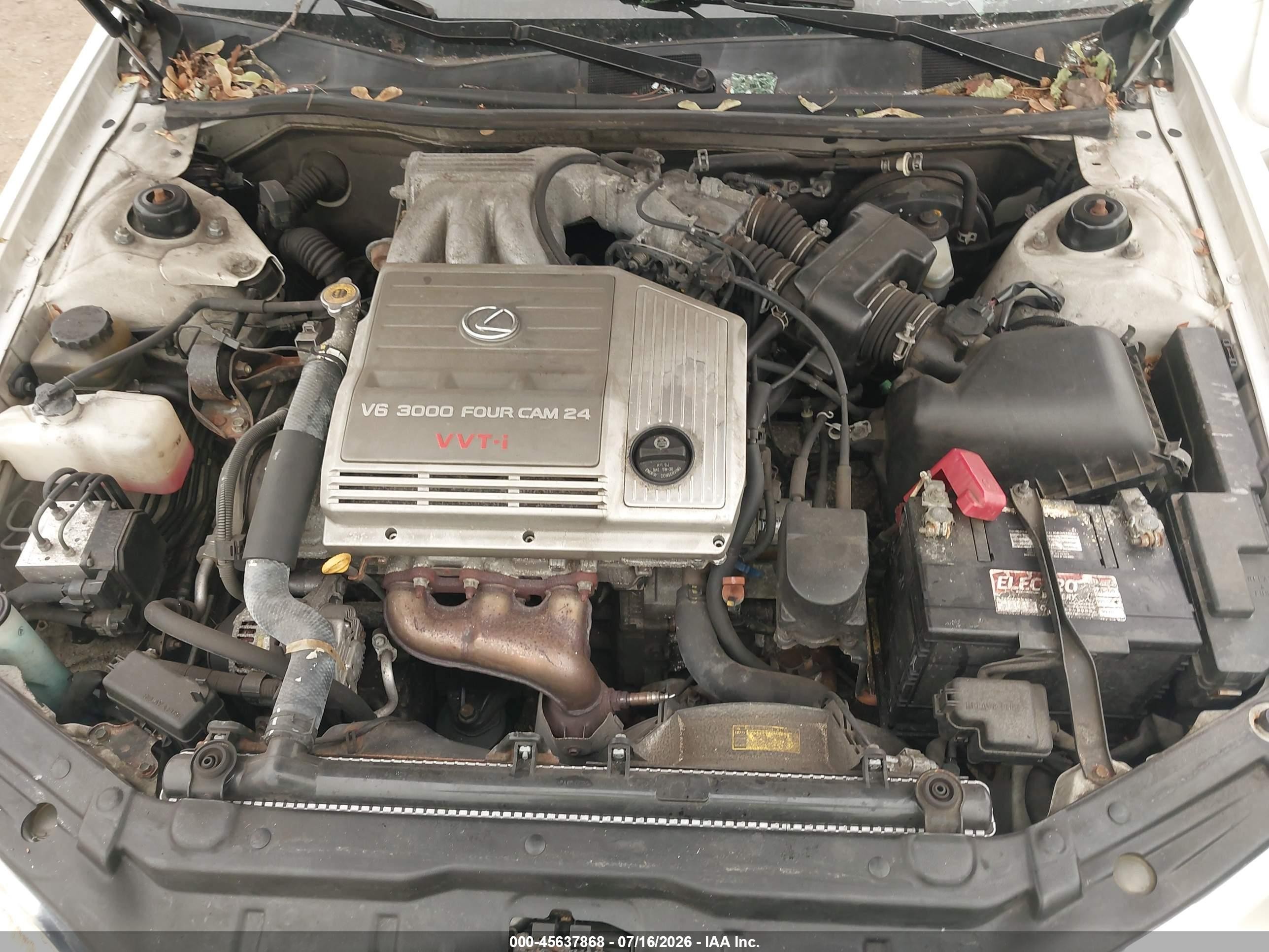 2000 Lexus Es 300   White vin: JT8BF28G8Y0259589