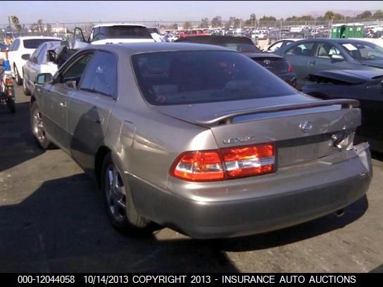 2001 Lexus Es 300 Sedan vin: JT8BF28G910291036