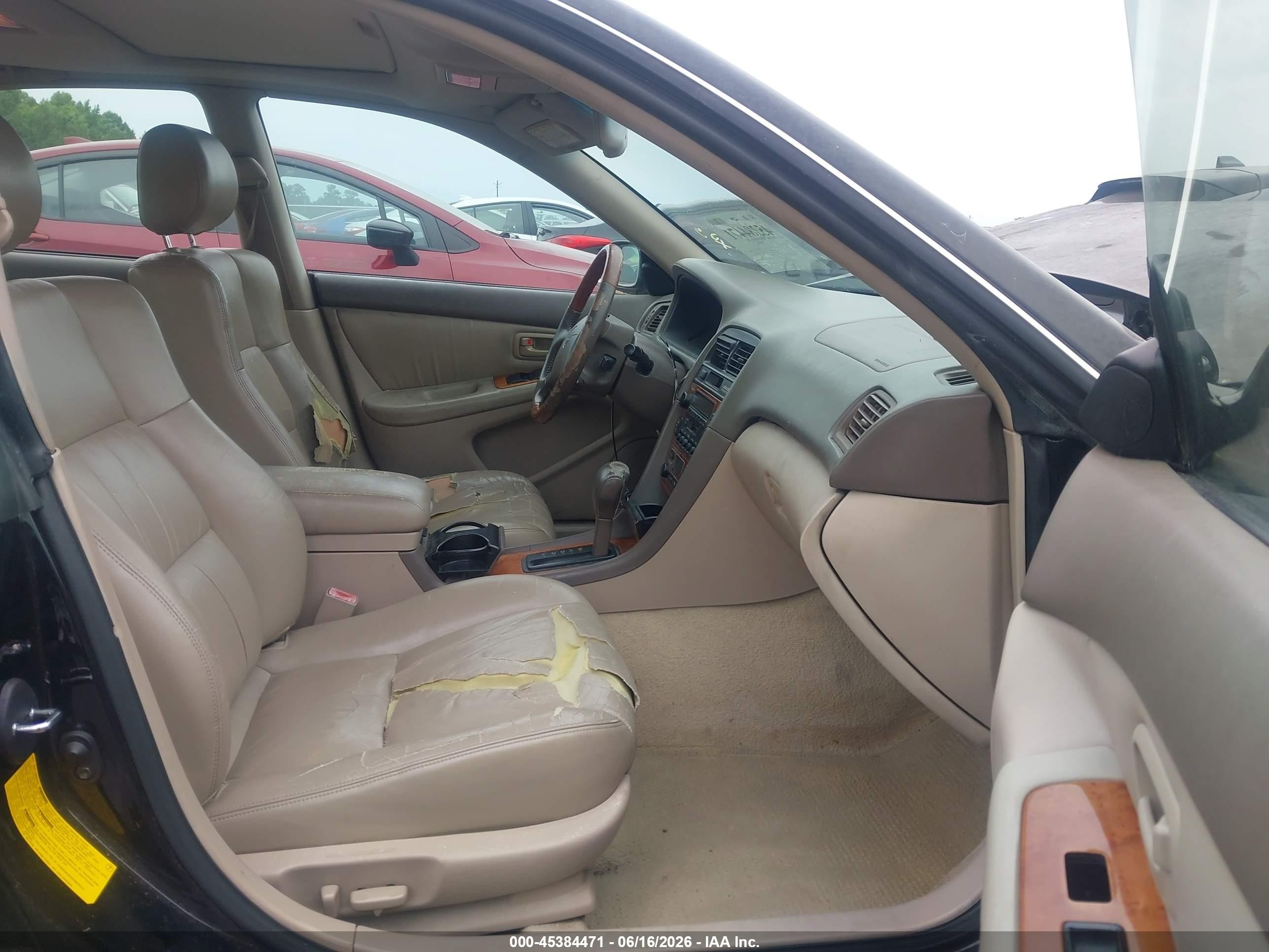 2000 Lexus Es 300   Black vin: JT8BF28G9Y5097457