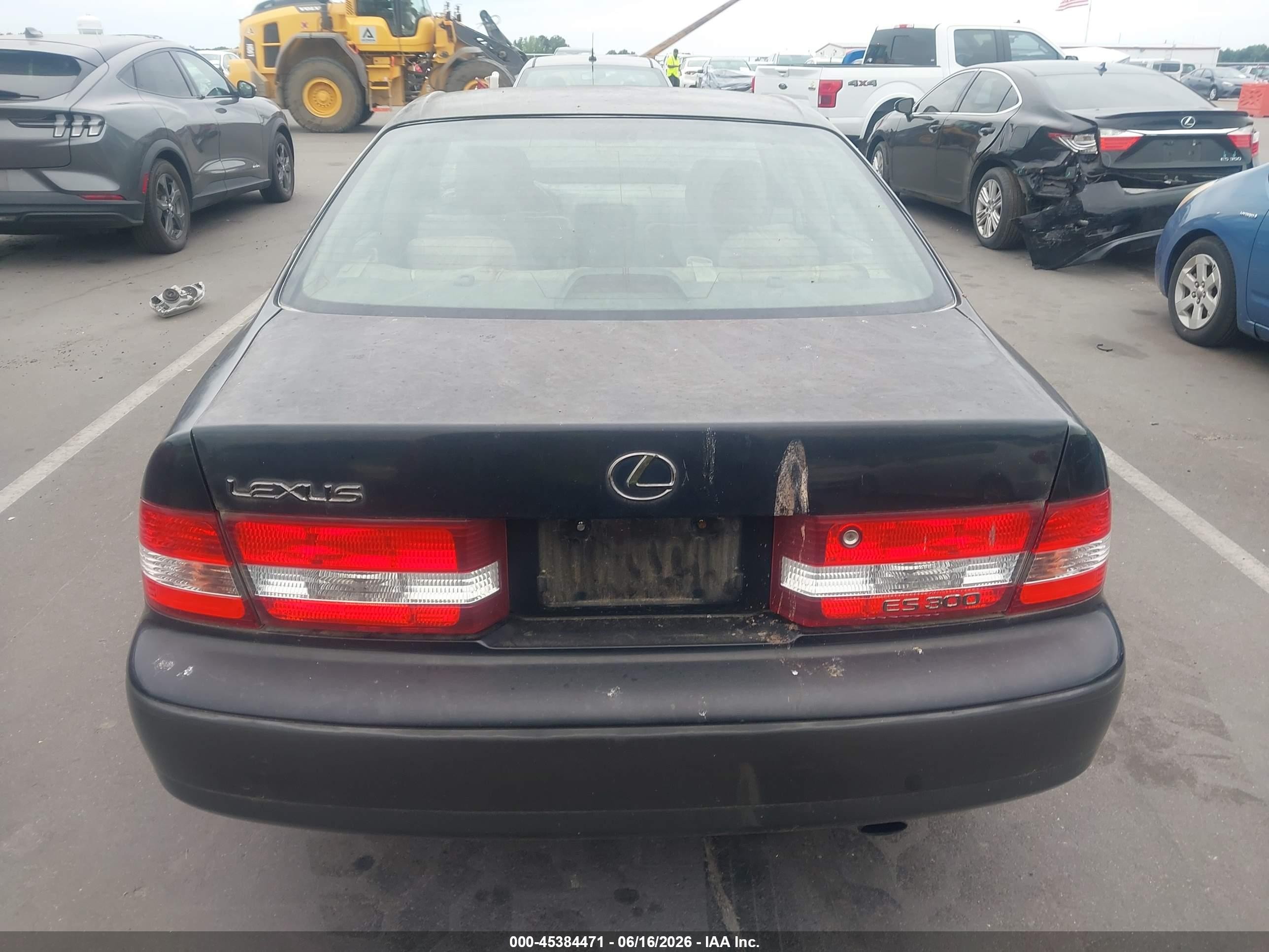 2000 Lexus Es 300   Black vin: JT8BF28G9Y5097457
