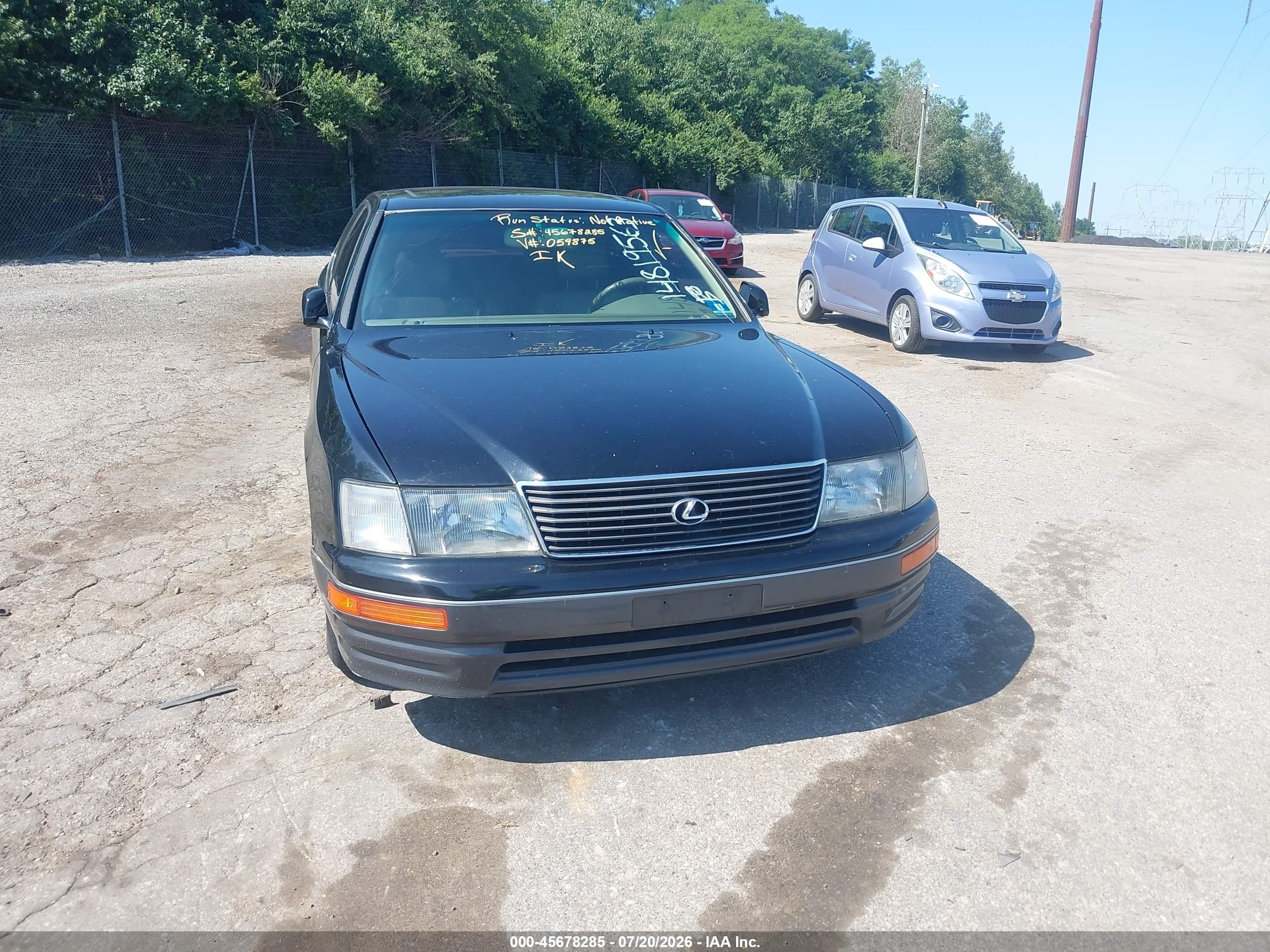 1996 Lexus Ls 400 Black vin: JT8BH22F2T0059875