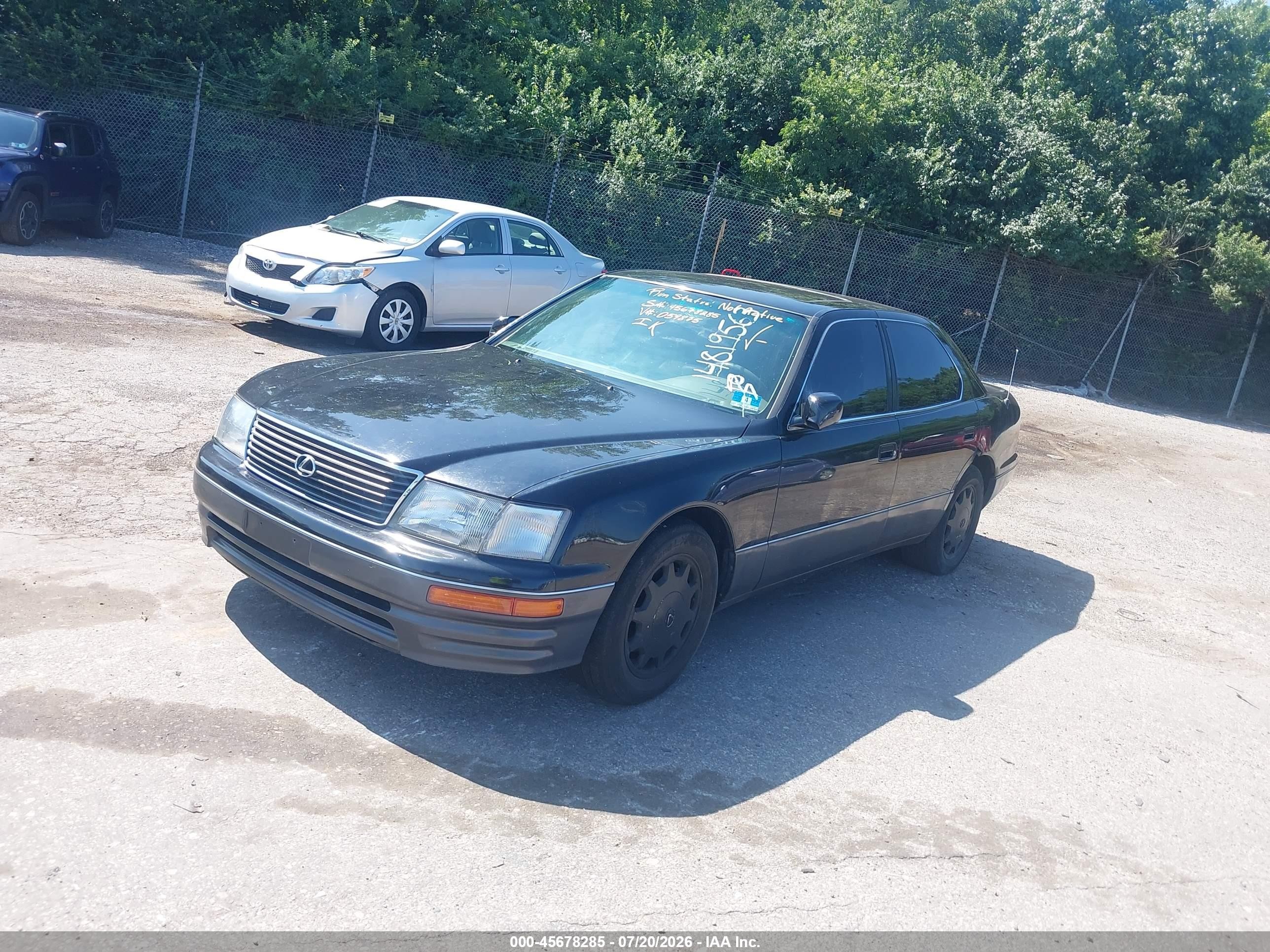 1996 Lexus Ls 400 Black vin: JT8BH22F2T0059875