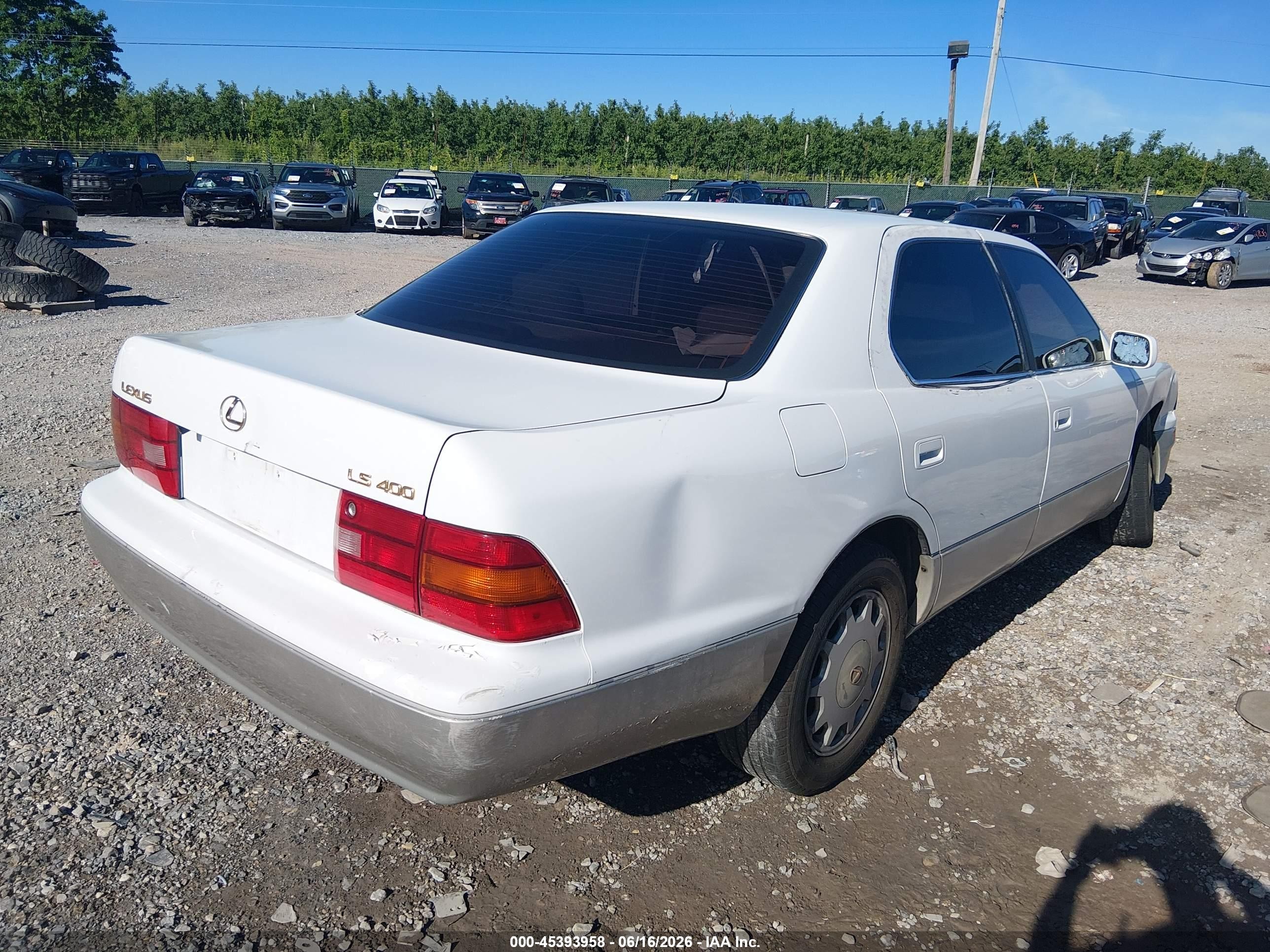 1996 Lexus Ls 400 White vin: JT8BH22F6T0061161