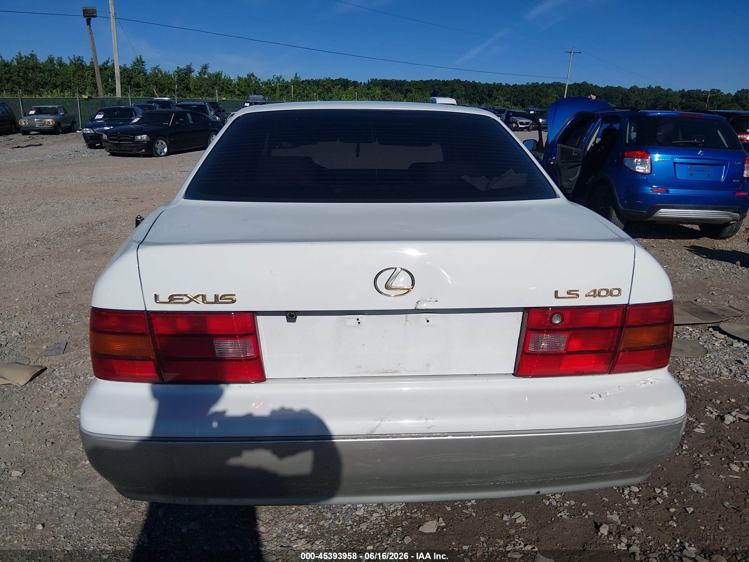 1996 Lexus Ls 400 White vin: JT8BH22F6T0061161