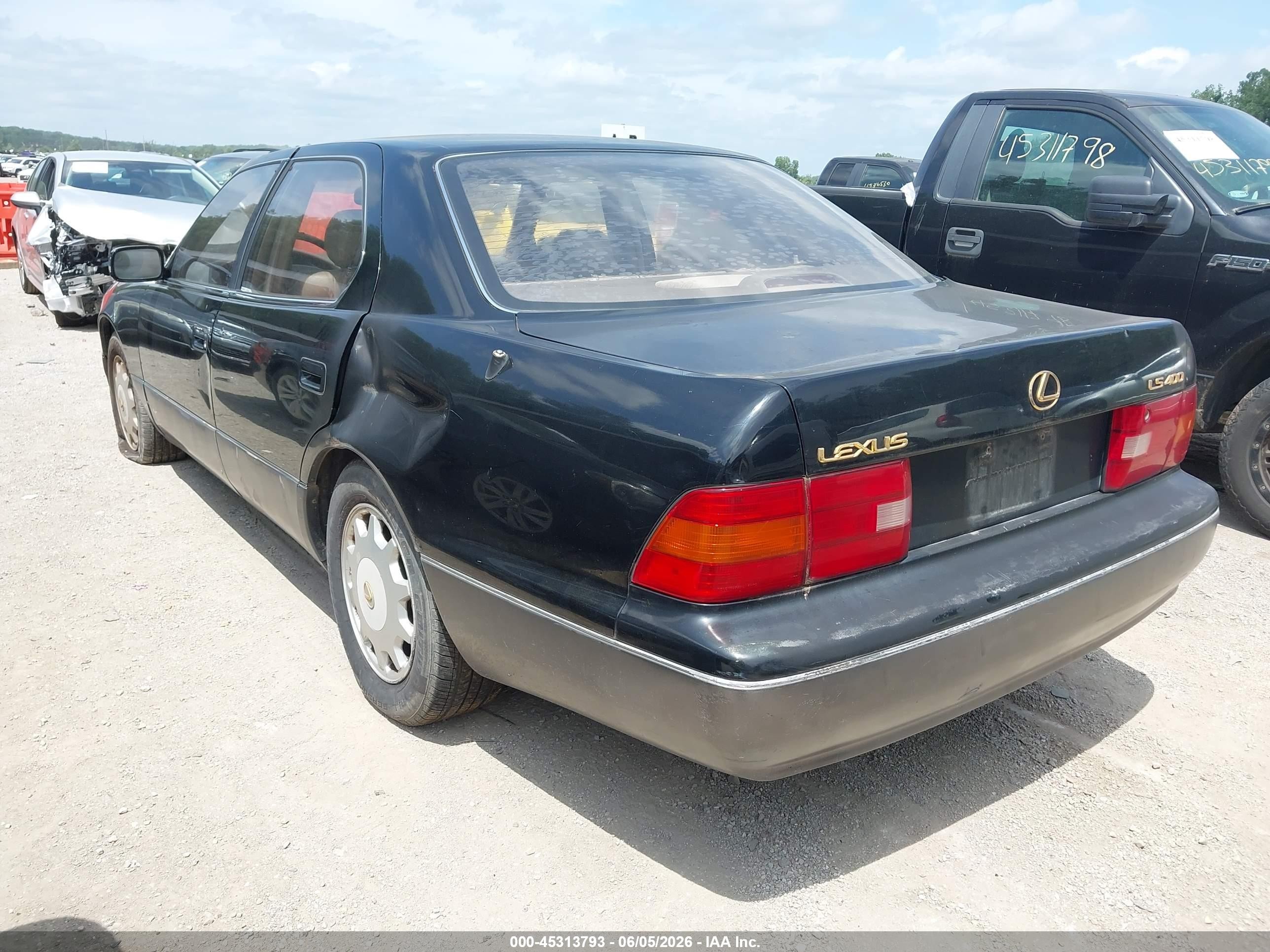 1996 Lexus Ls 400 Black vin: JT8BH22F8T0044619