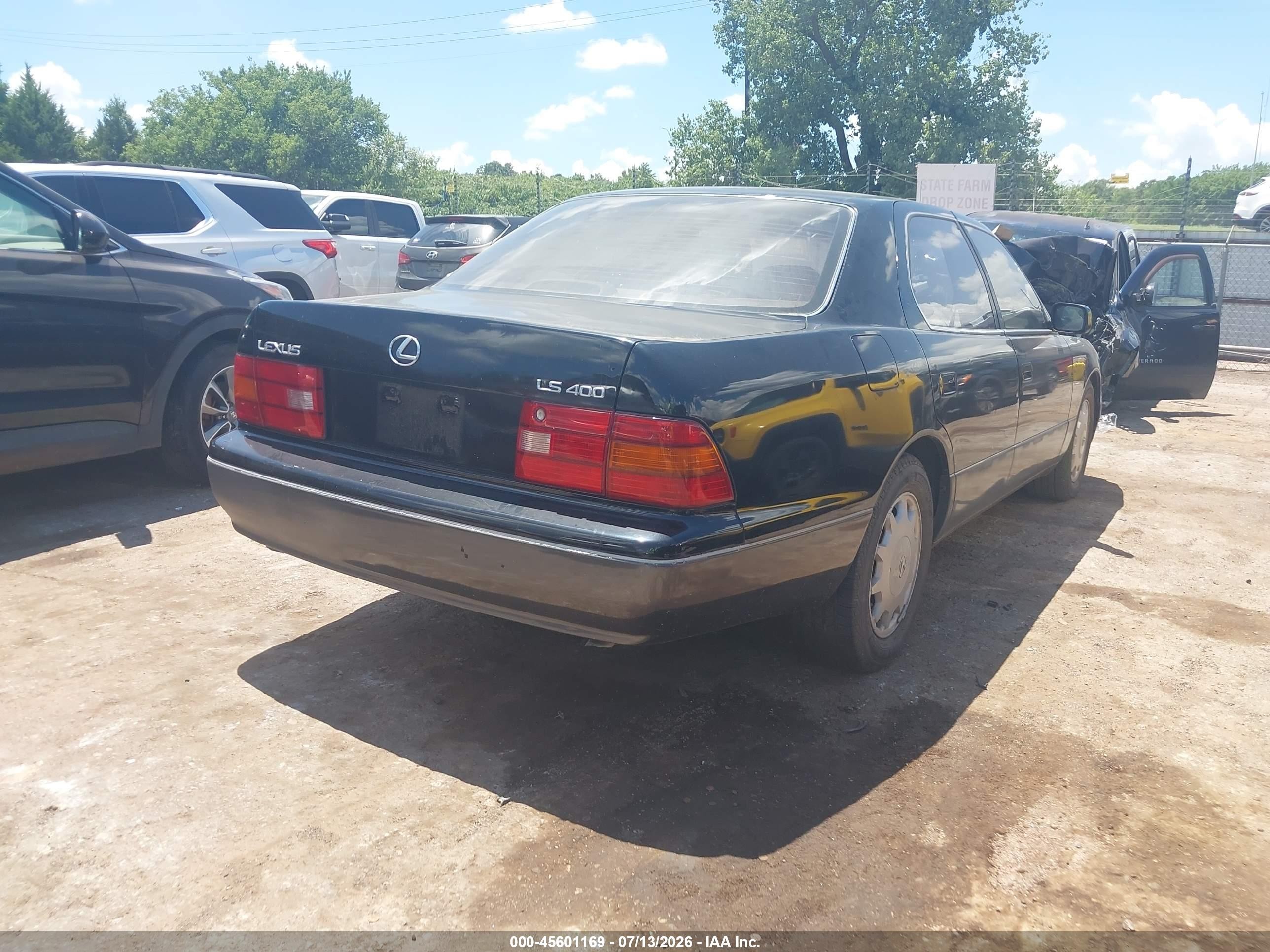 1996 Lexus Ls 400 Black vin: JT8BH22F8T0060853