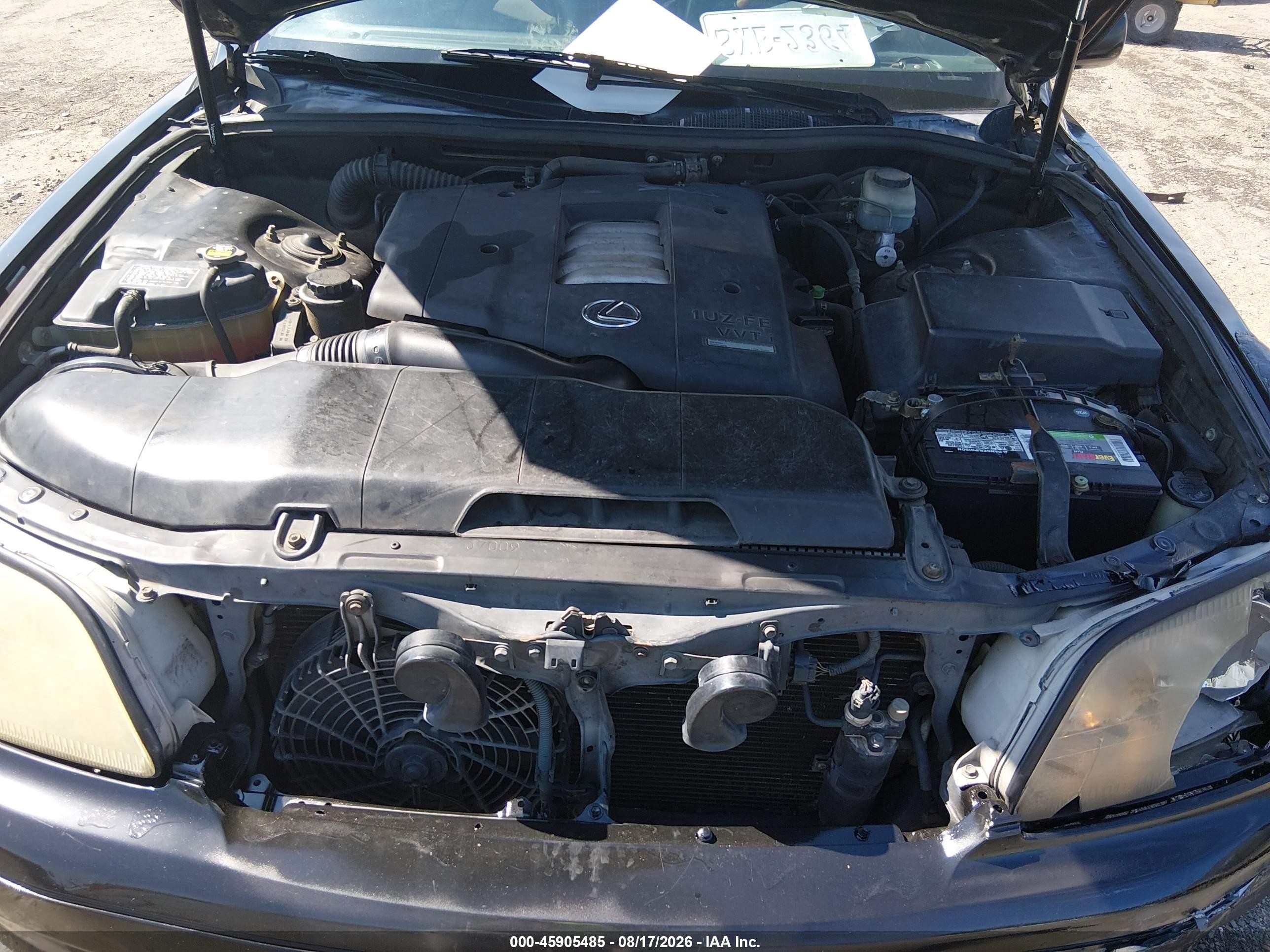 2000 Lexus Ls 400   Black vin: JT8BH28F0Y0169953