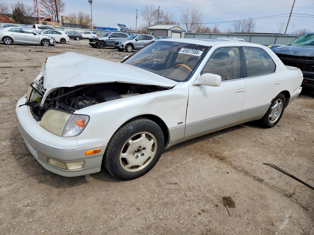 2000 Lexus Ls 400 Base White vin: JT8BH28F0Y0175820