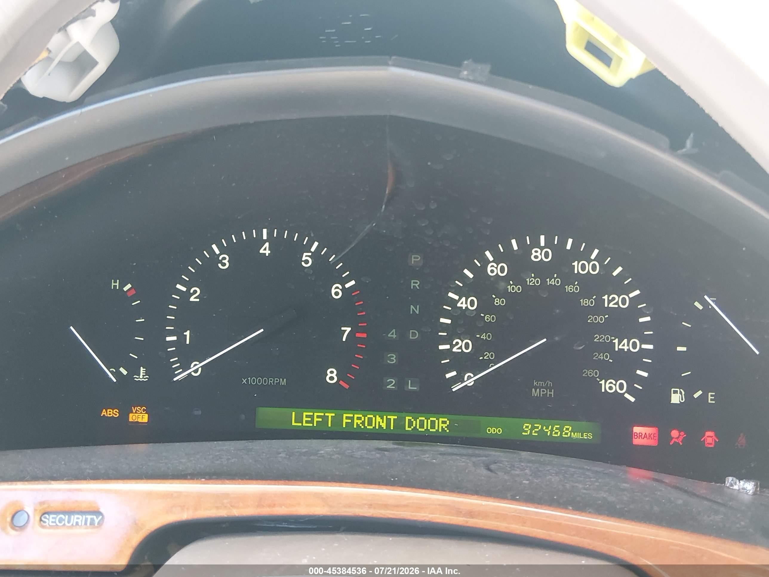 2000 Lexus Ls 400   Purple vin: JT8BH28F1Y0171517