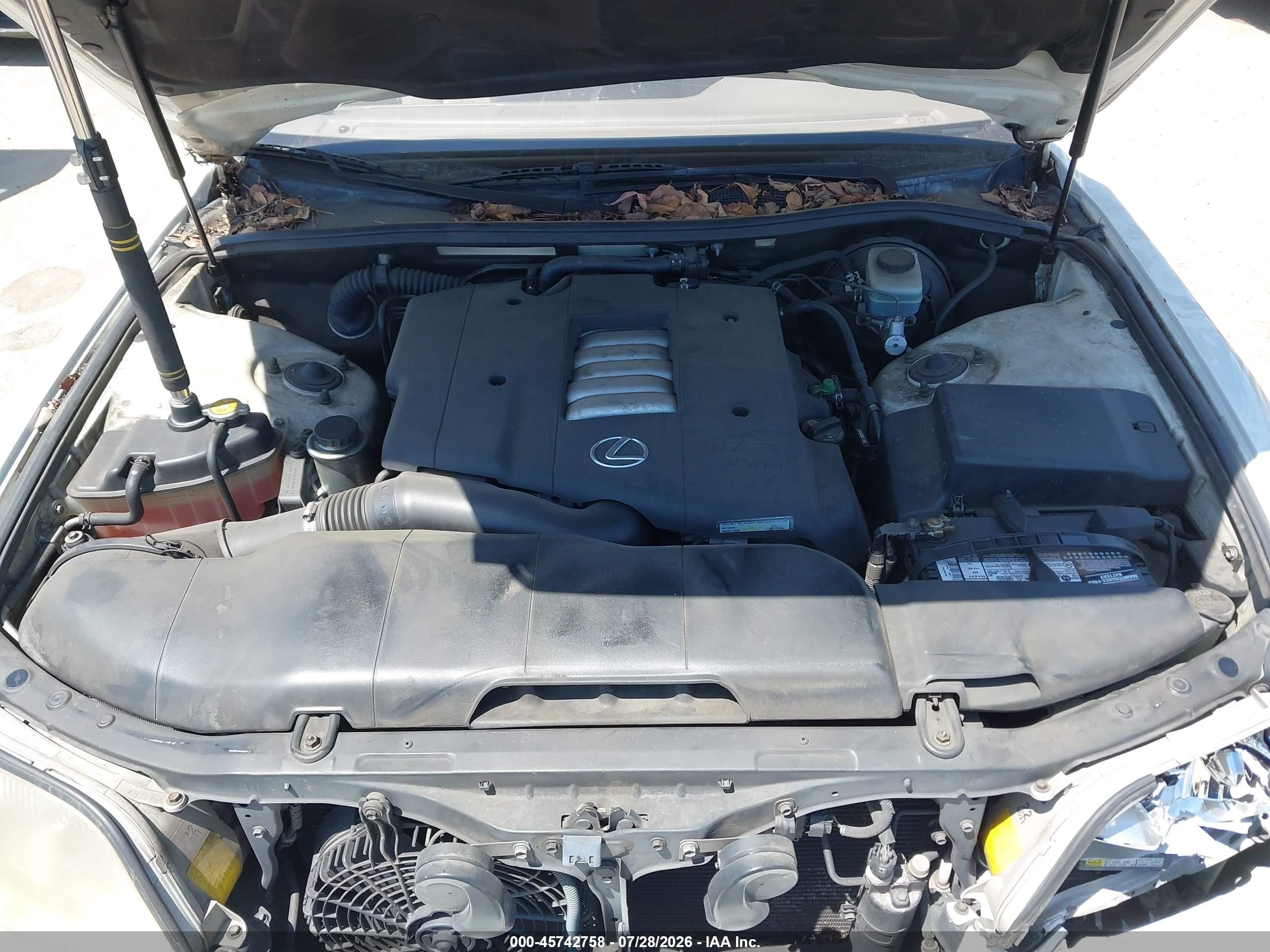 2000 Lexus Ls 400   White vin: JT8BH28F1Y0178502