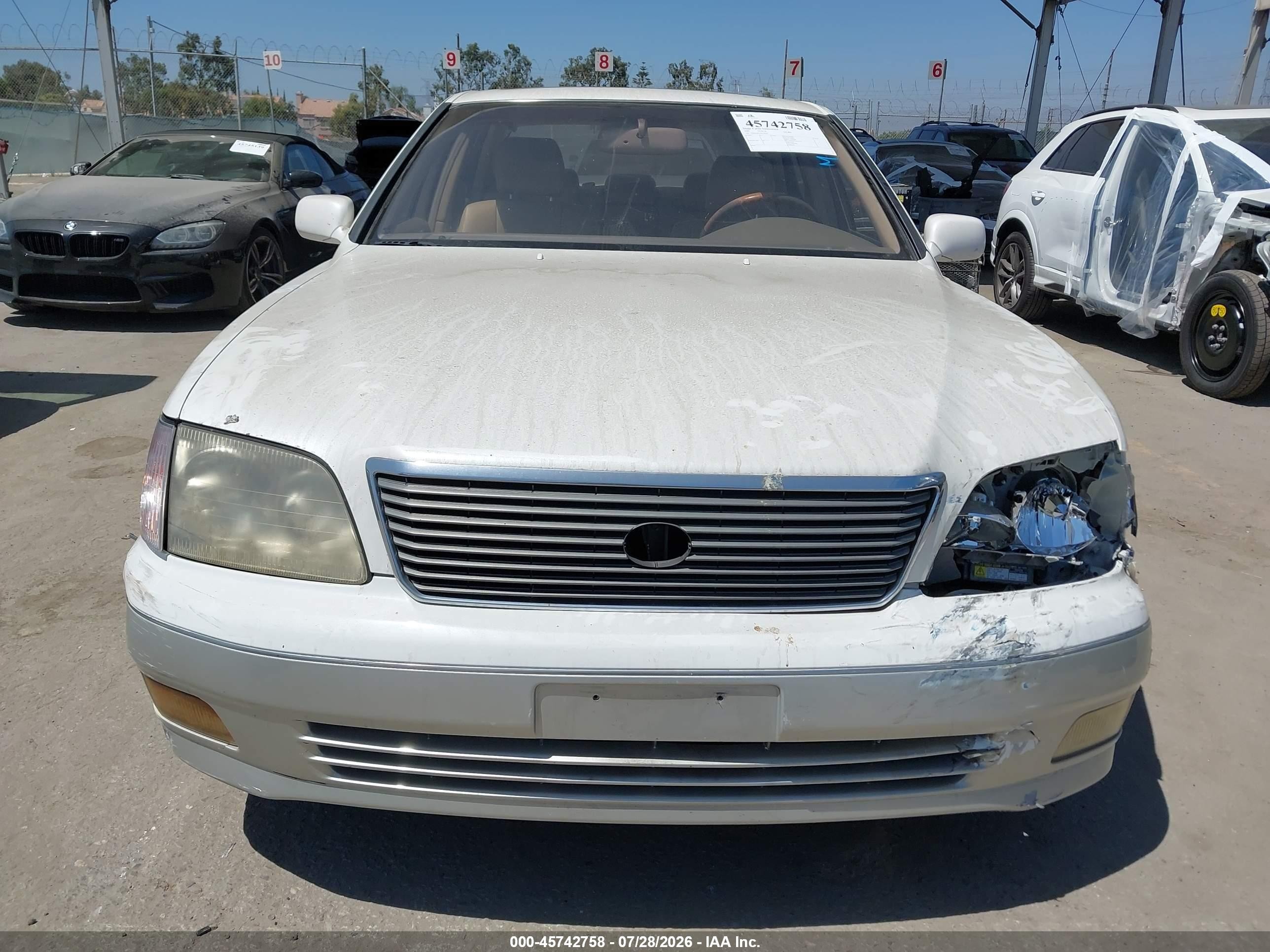 2000 Lexus Ls 400   White vin: JT8BH28F1Y0178502