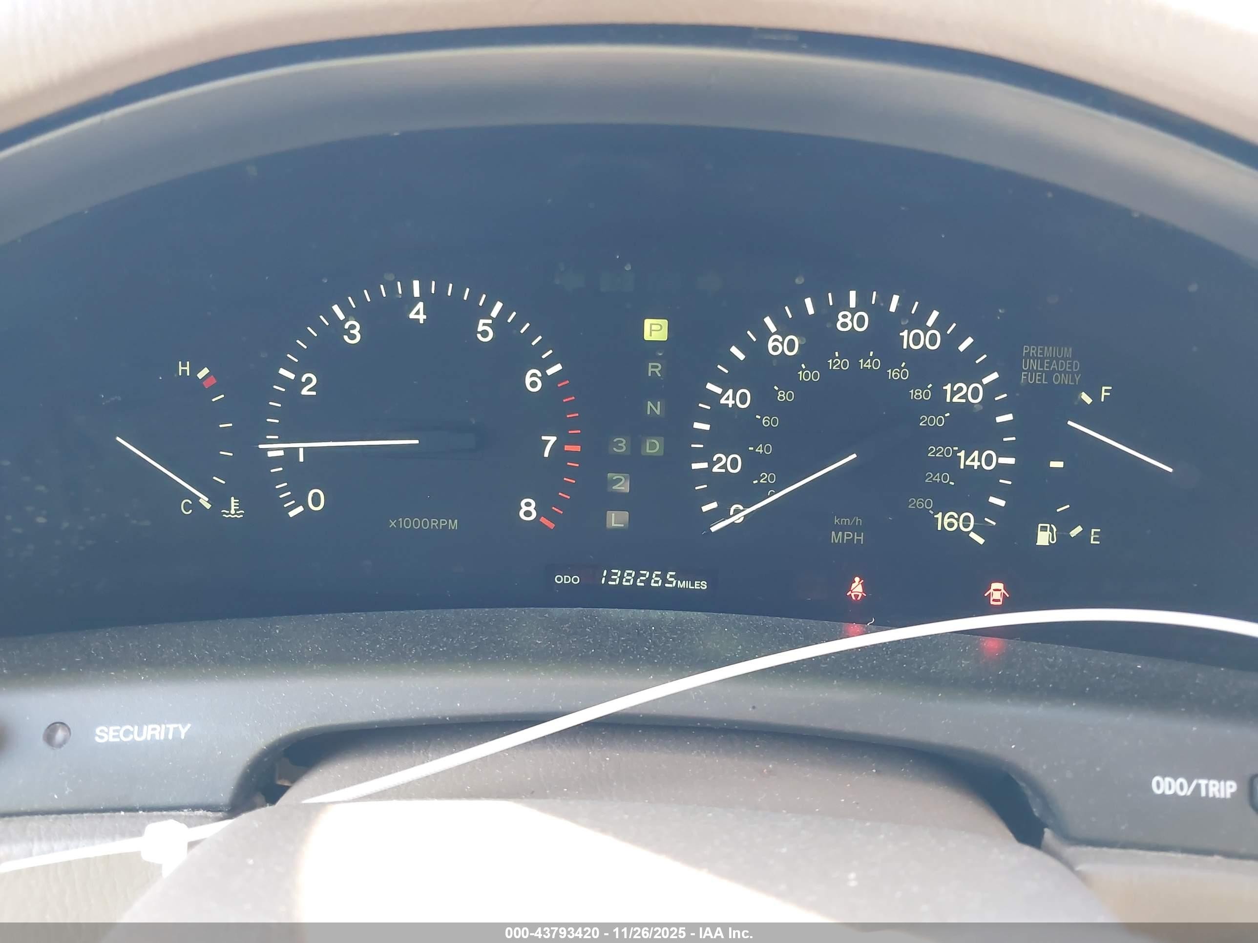 1997 Lexus Ls 400   Черный vin: JT8BH28F2V0092854