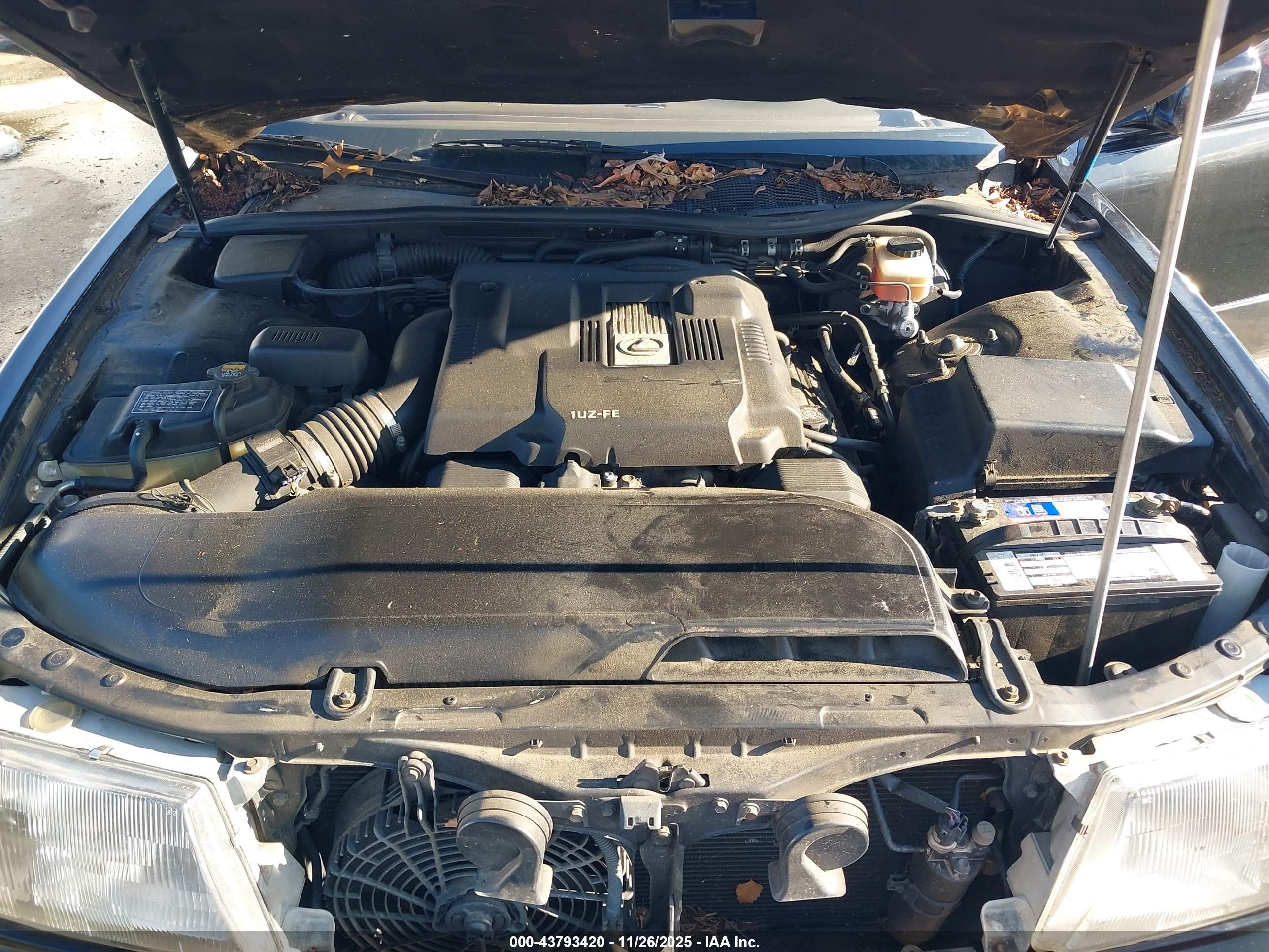 1997 Lexus Ls 400   Черный vin: JT8BH28F2V0092854