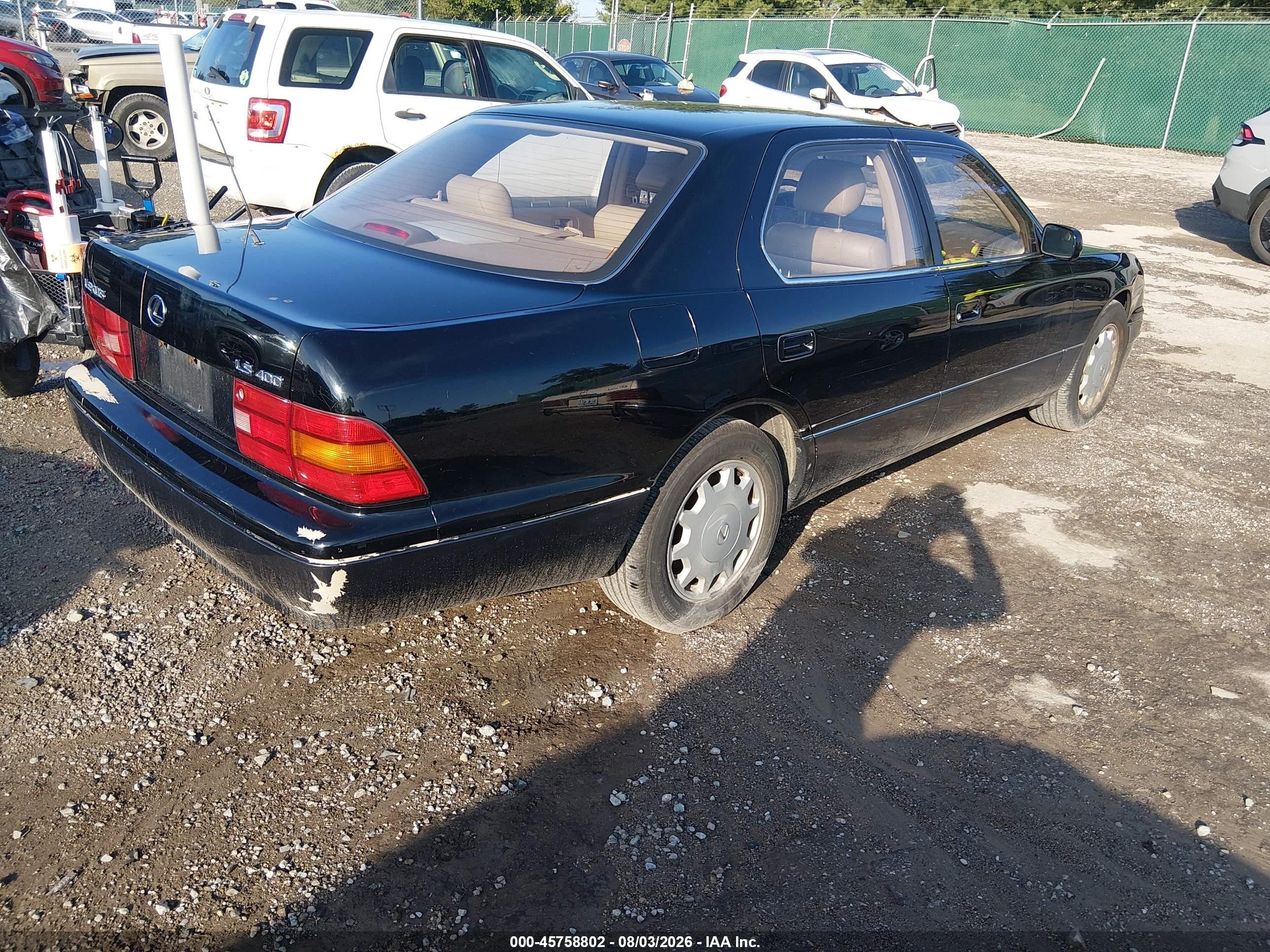 1997 Lexus Ls 400   Black vin: JT8BH28F3V0081894