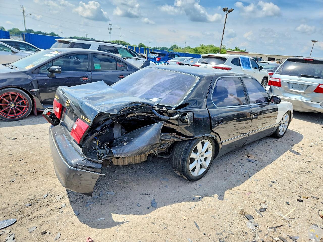 1998 Lexus Ls 400 Black vin: JT8BH28F3W0129945