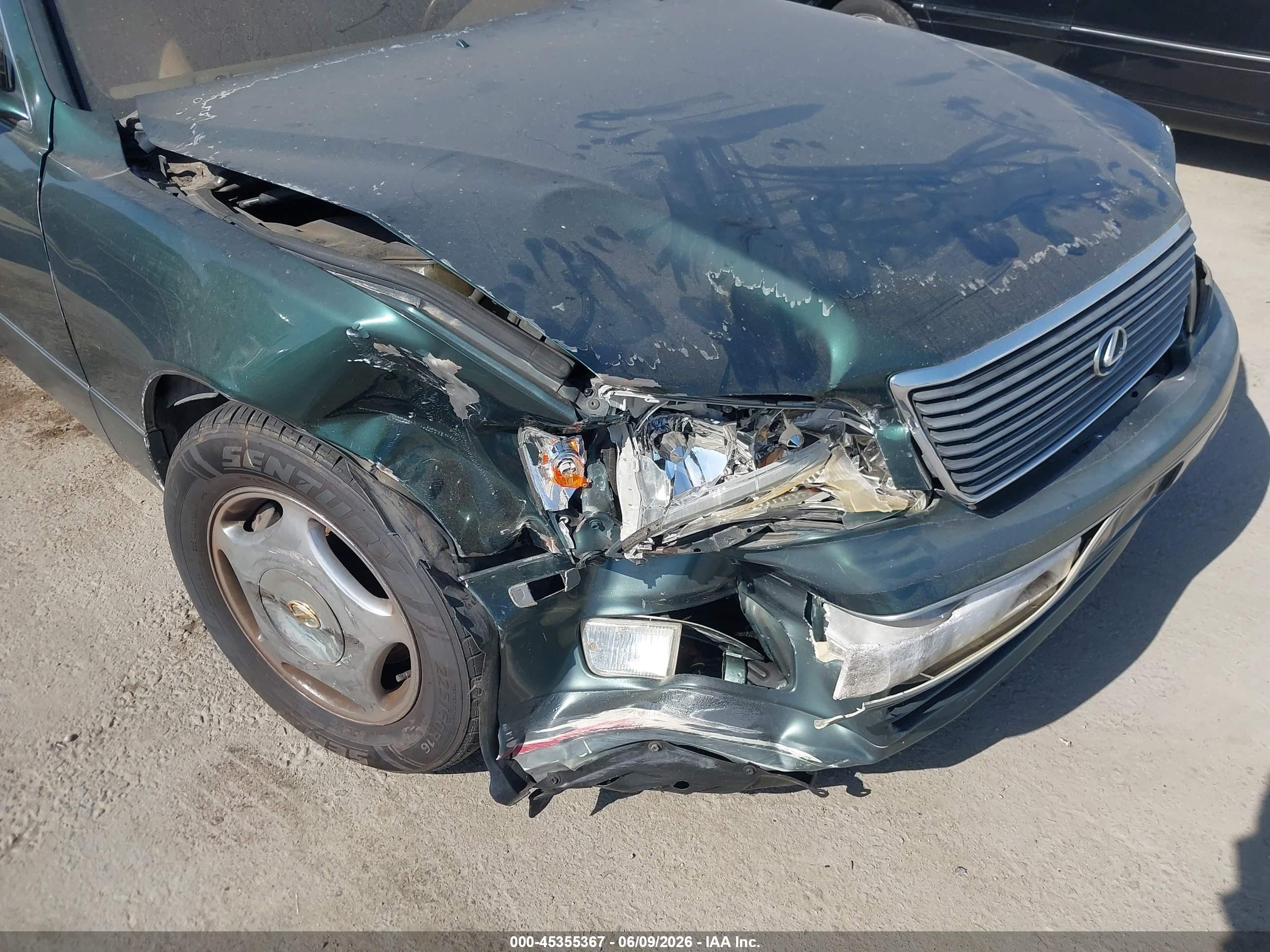 1999 Lexus Ls 400   Green vin: JT8BH28F3X0149971