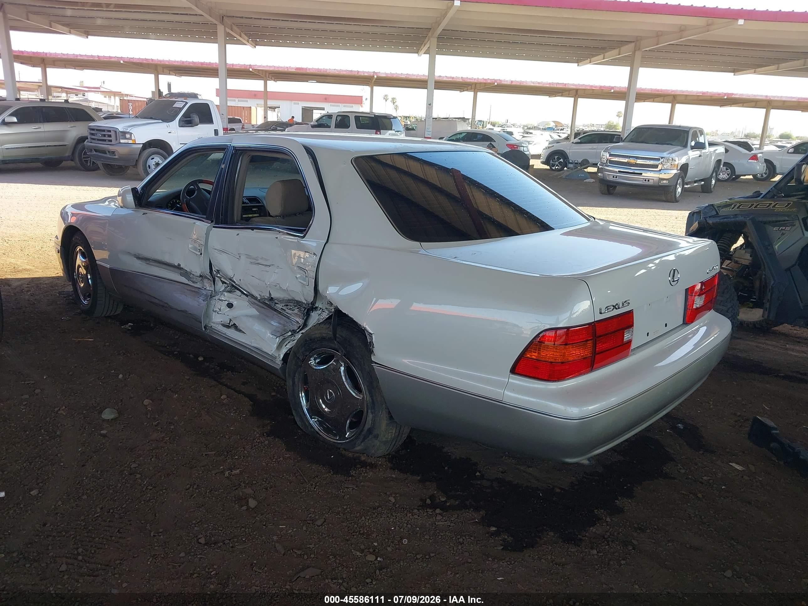1999 Lexus Ls 400 White vin: JT8BH28F4X0149428