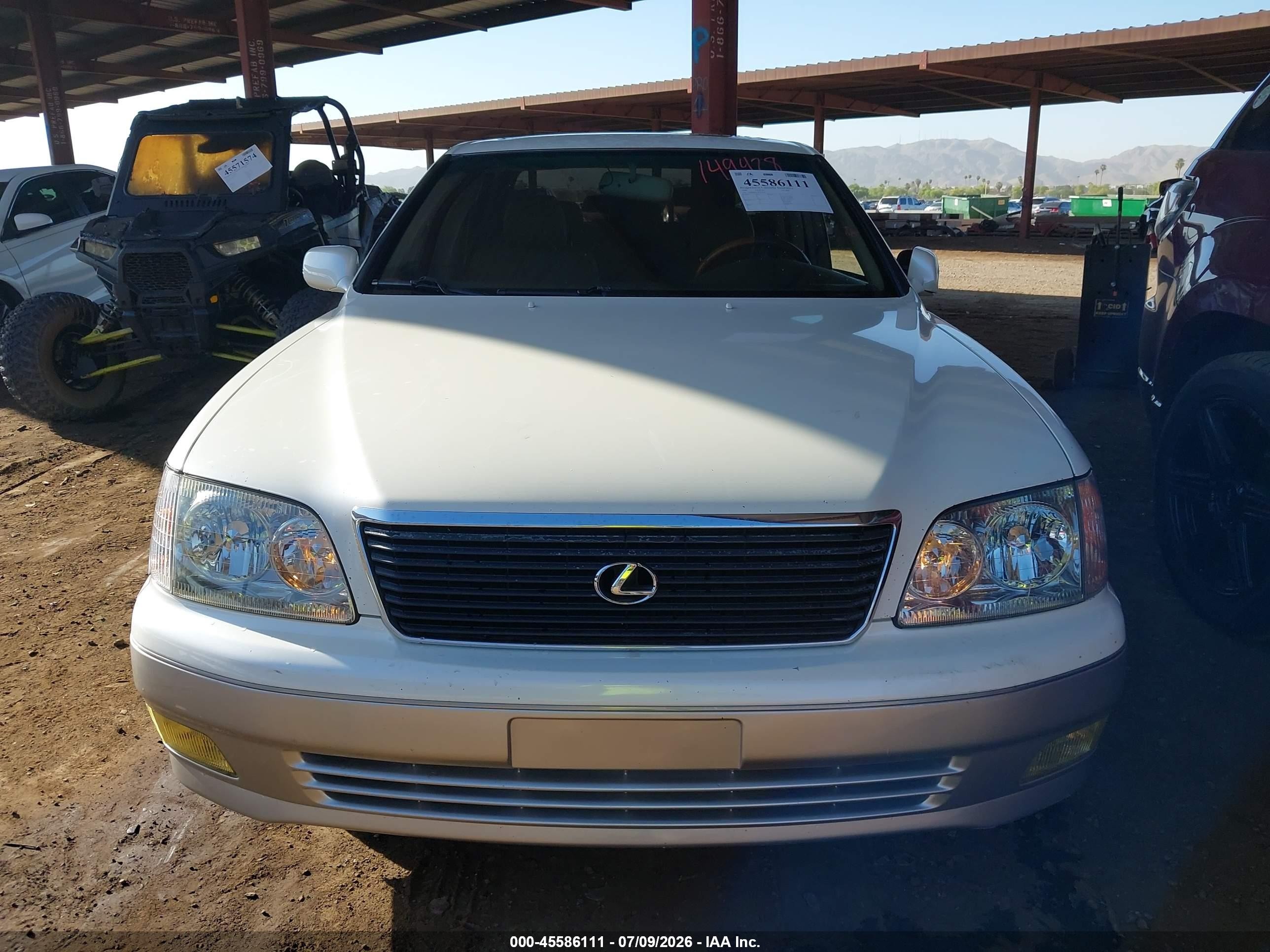 1999 Lexus Ls 400 White vin: JT8BH28F4X0149428