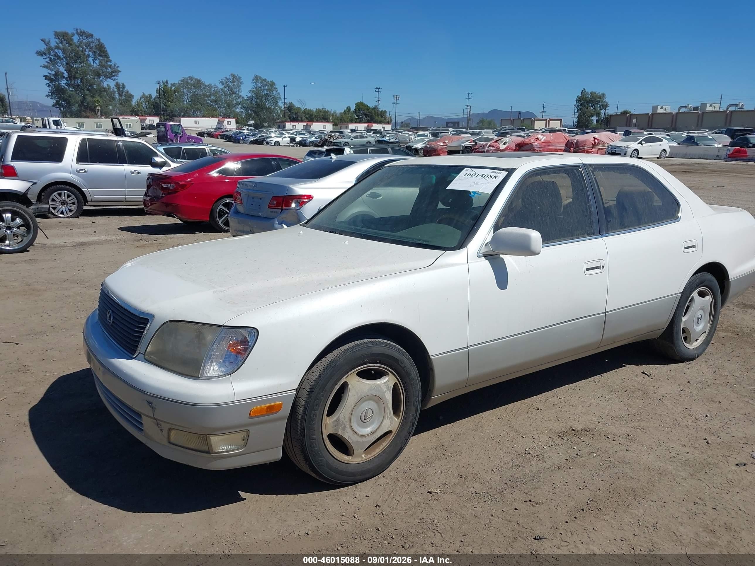 2000 Lexus Ls 400 White vin: JT8BH28F4Y0168997
